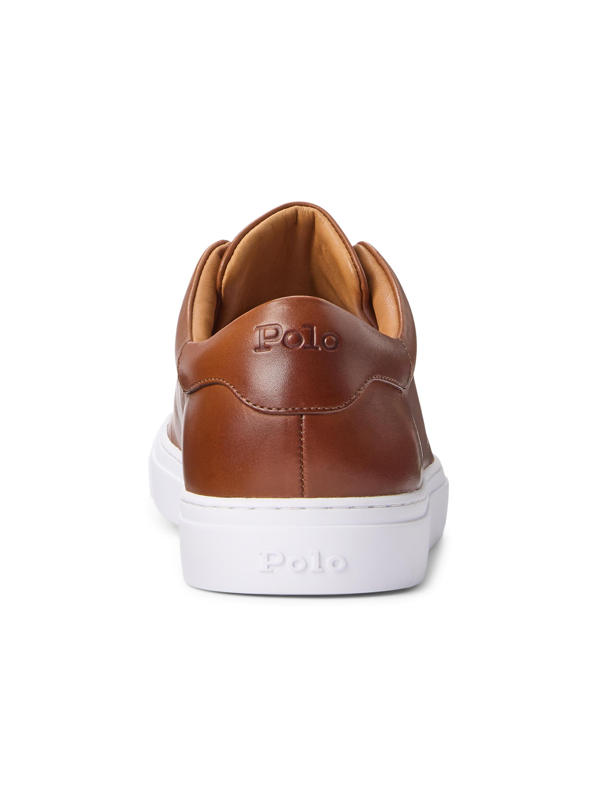 Polo Ralph Lauren Jermain II Leather Low-Top Sneakers | Saks Fifth