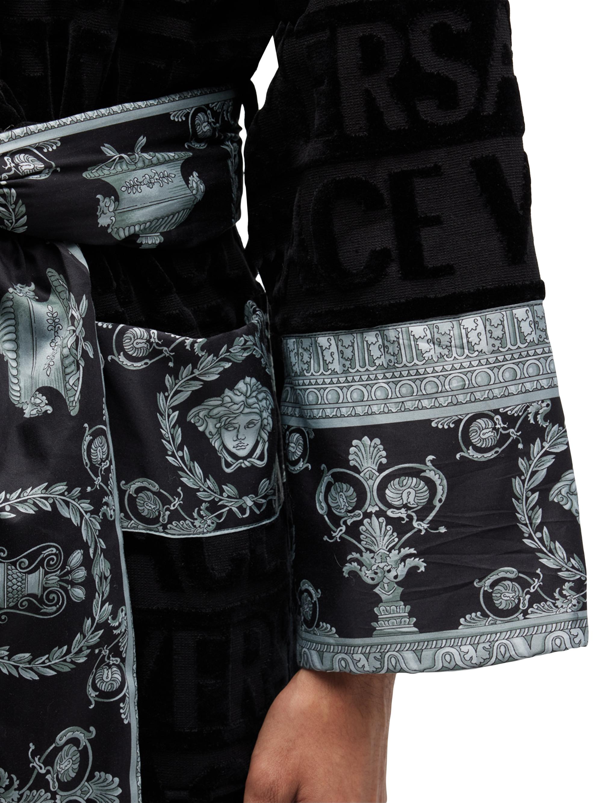 Versace ​Logo Baroque Bathrobe | Saks Fifth Avenue