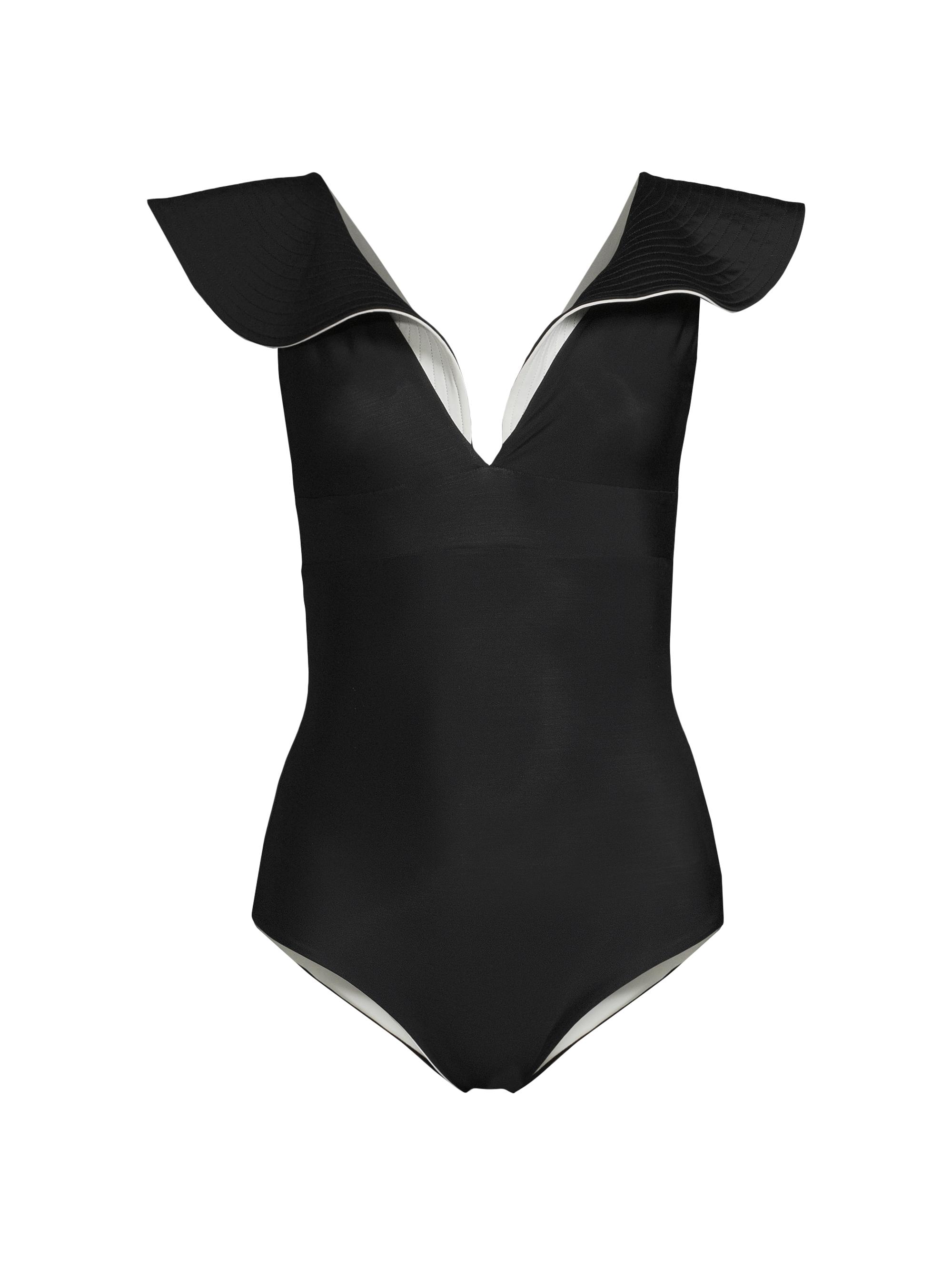 Juan de Dios Women's Quetzal One-Piece Reversible Swimsuit - Black