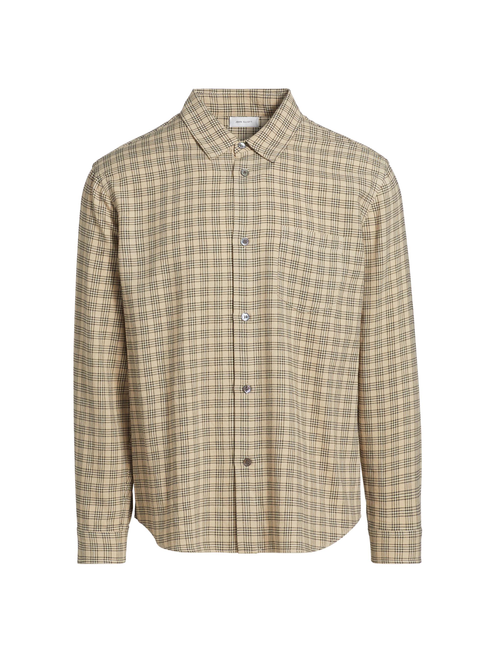John Elliott Men's Cloak Button-Front Shirt - Prato Check