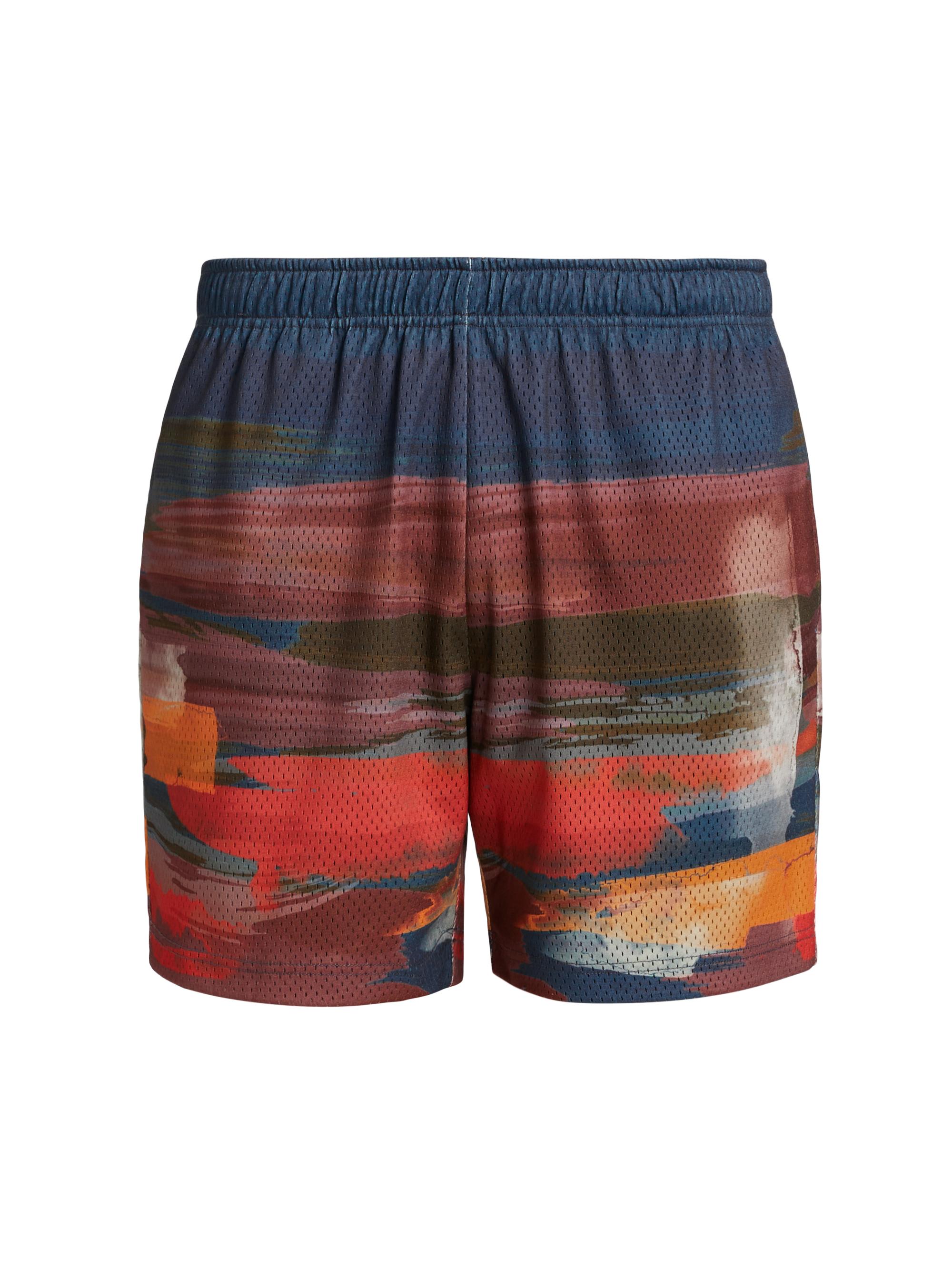 John Elliott Men's Practice Mesh Shorts - Brushstrokes