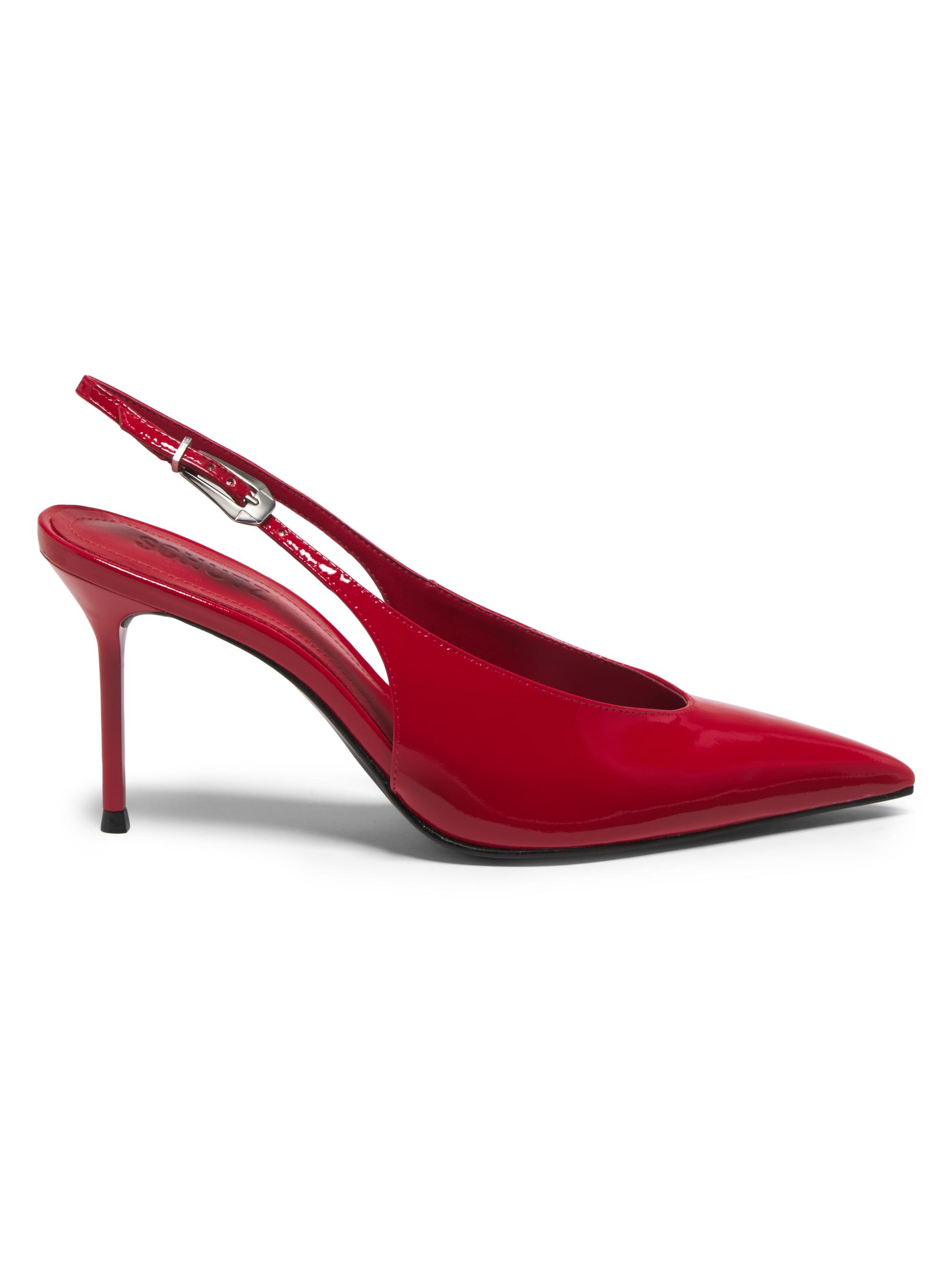 Schutz Women's Alicia 100MM Patent Leather Pumps - Scarlet