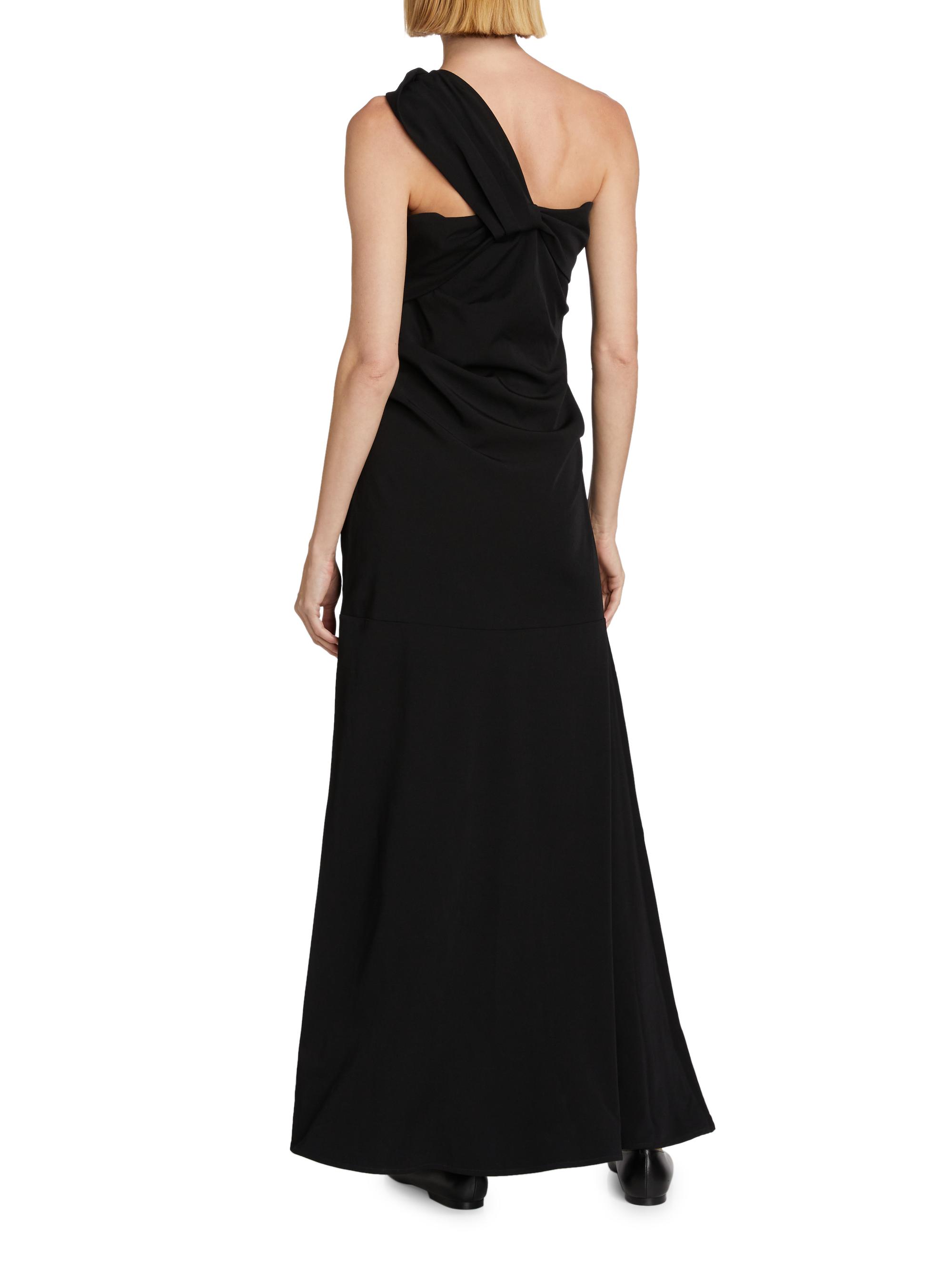 Co Women's Twisted Knot A-Line Gown - Black - Size XS