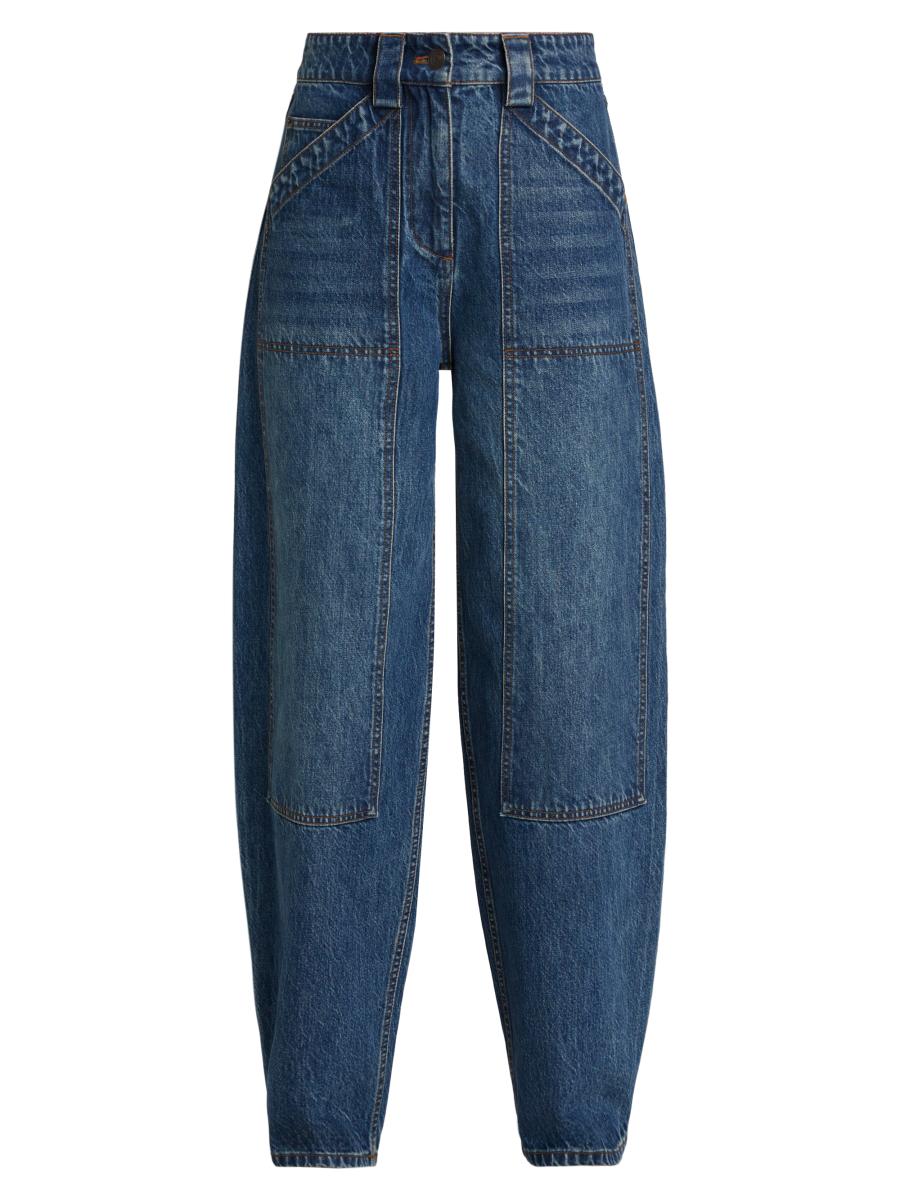 パンツ KWAe Balloon Jeans 32 ZW COLLECTION MID-RISE ANKLE BALLOON JEANS - Light blue | ZARA