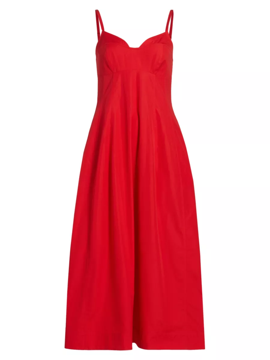 Rooftop Vibe Strapless Faux Leather Midi Dress | Windsor