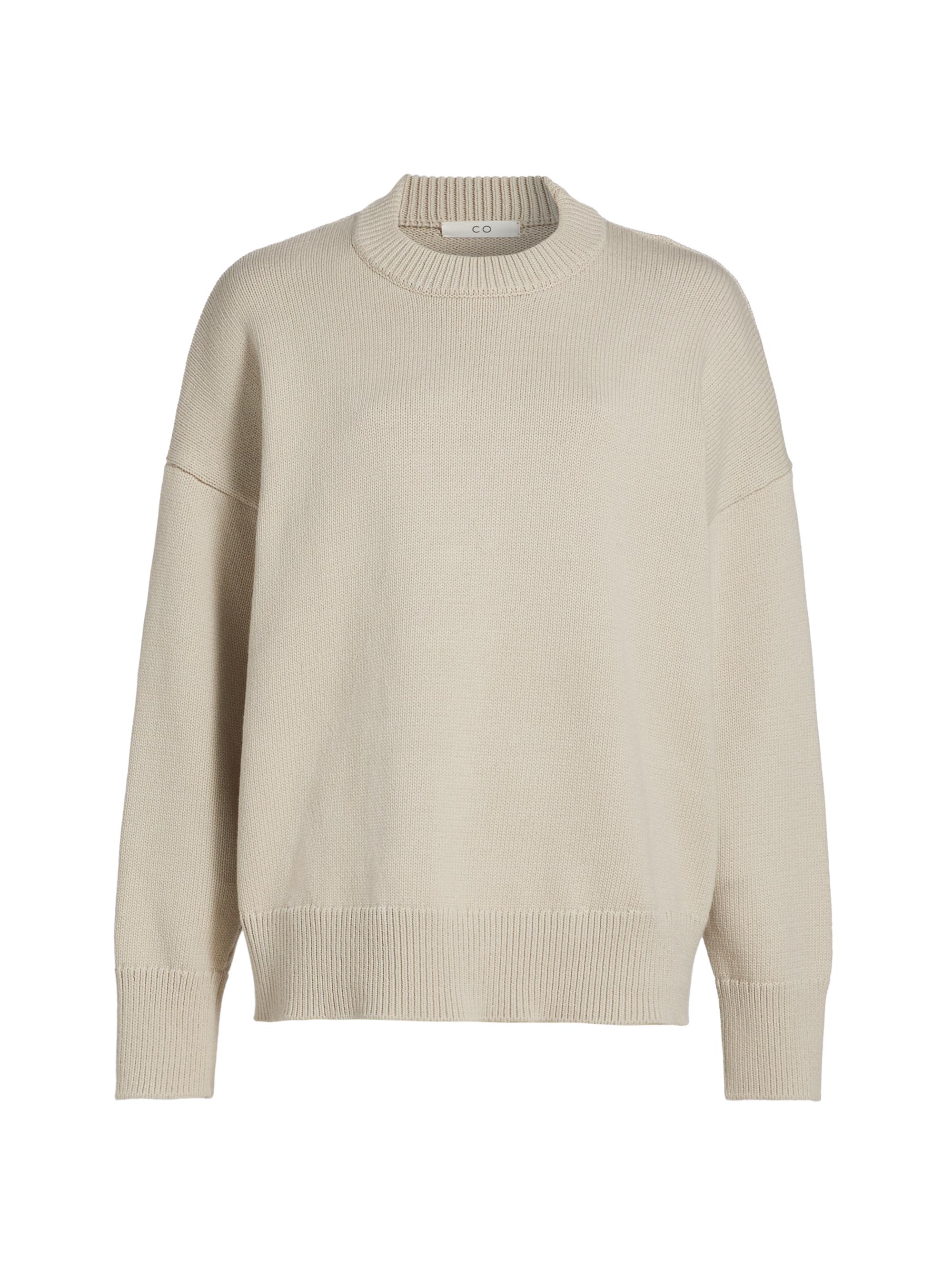 Co Women's tton-Blend Crewneck Sweater - Oatmeal