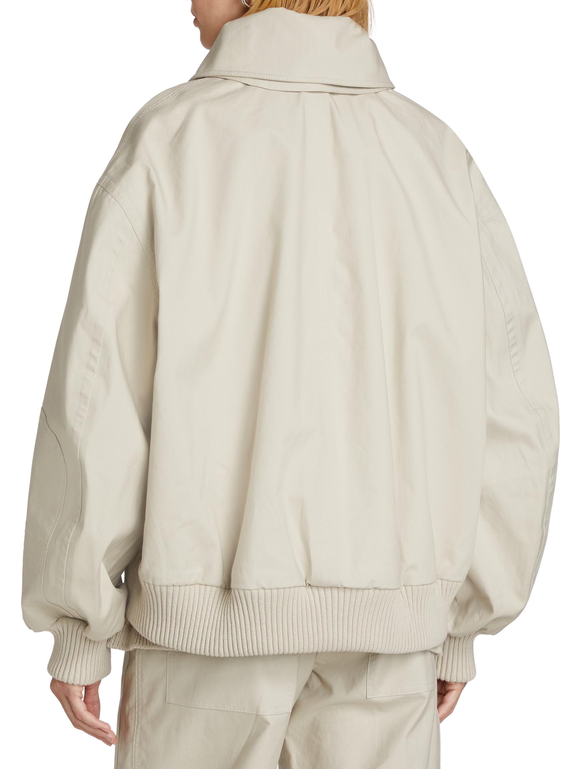 Co Gathered Cotton Bomber Jacket | Saks Fifth Avenue