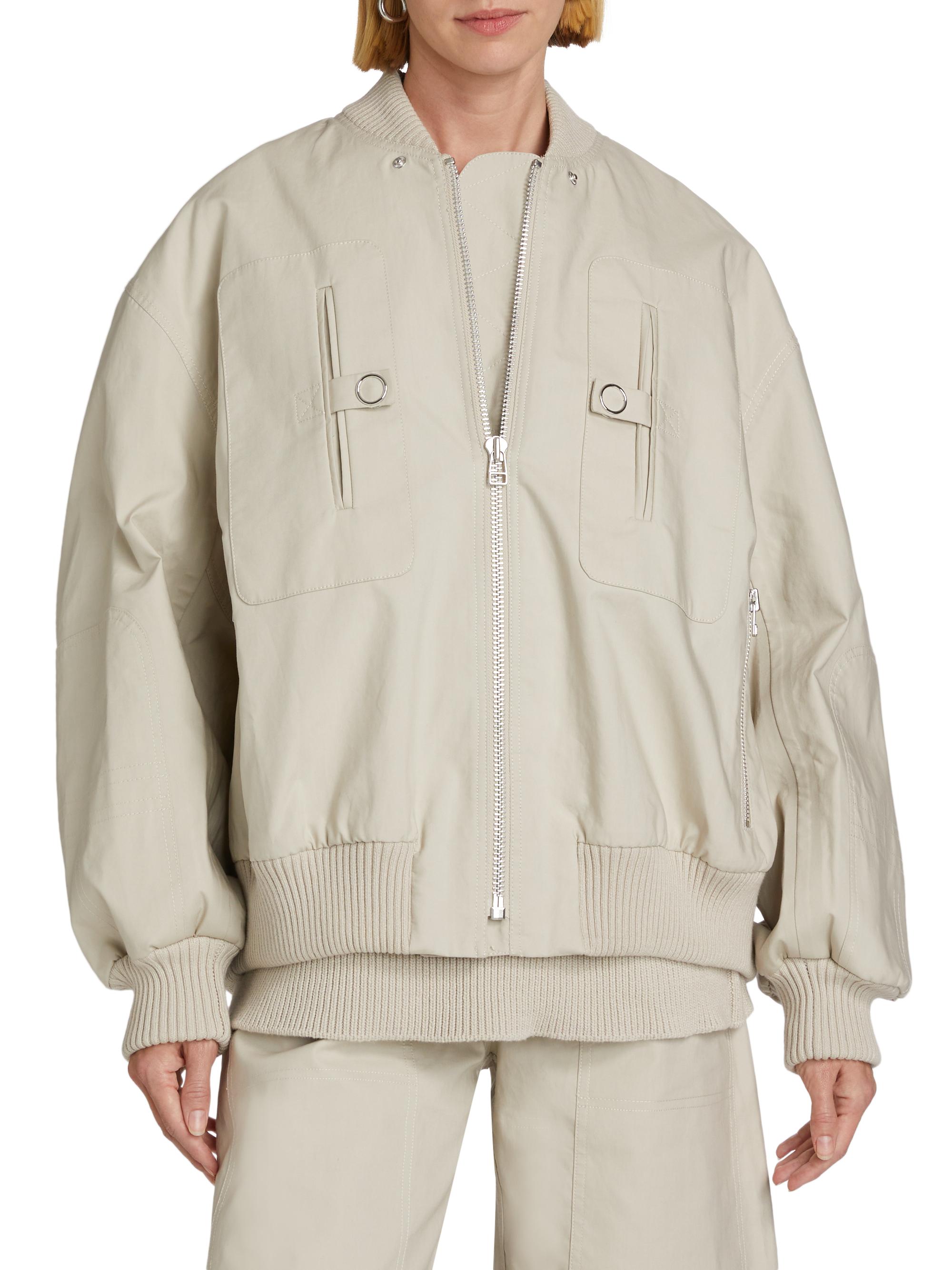 Co Gathered Cotton Bomber Jacket | Saks Fifth Avenue