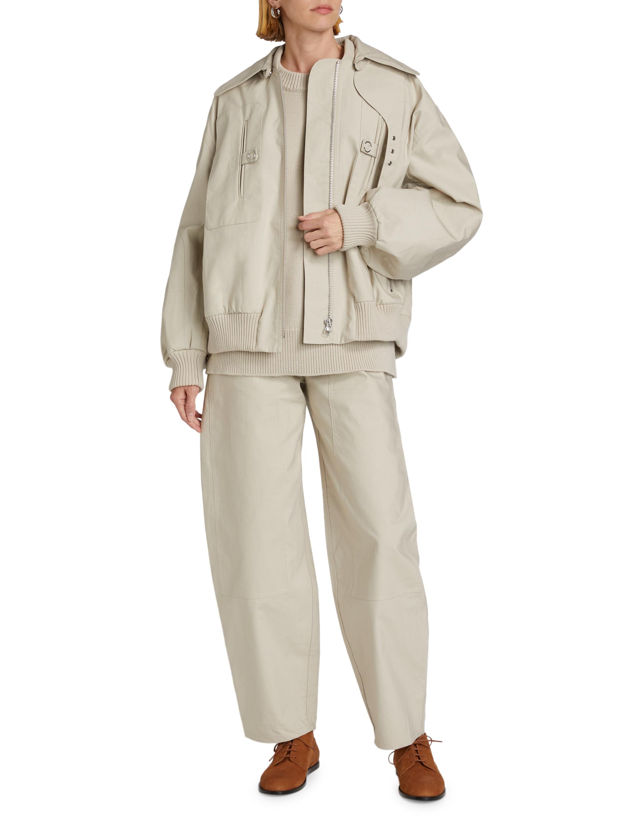 Co Gathered Cotton Bomber Jacket | Saks Fifth Avenue