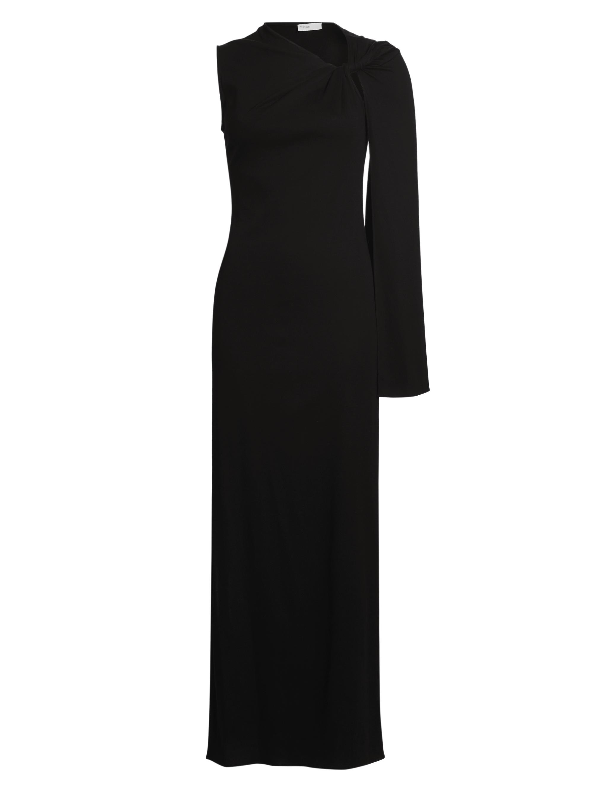 Rosetta Getty Women's Twist Cape Cotton Maxi Dress - Black