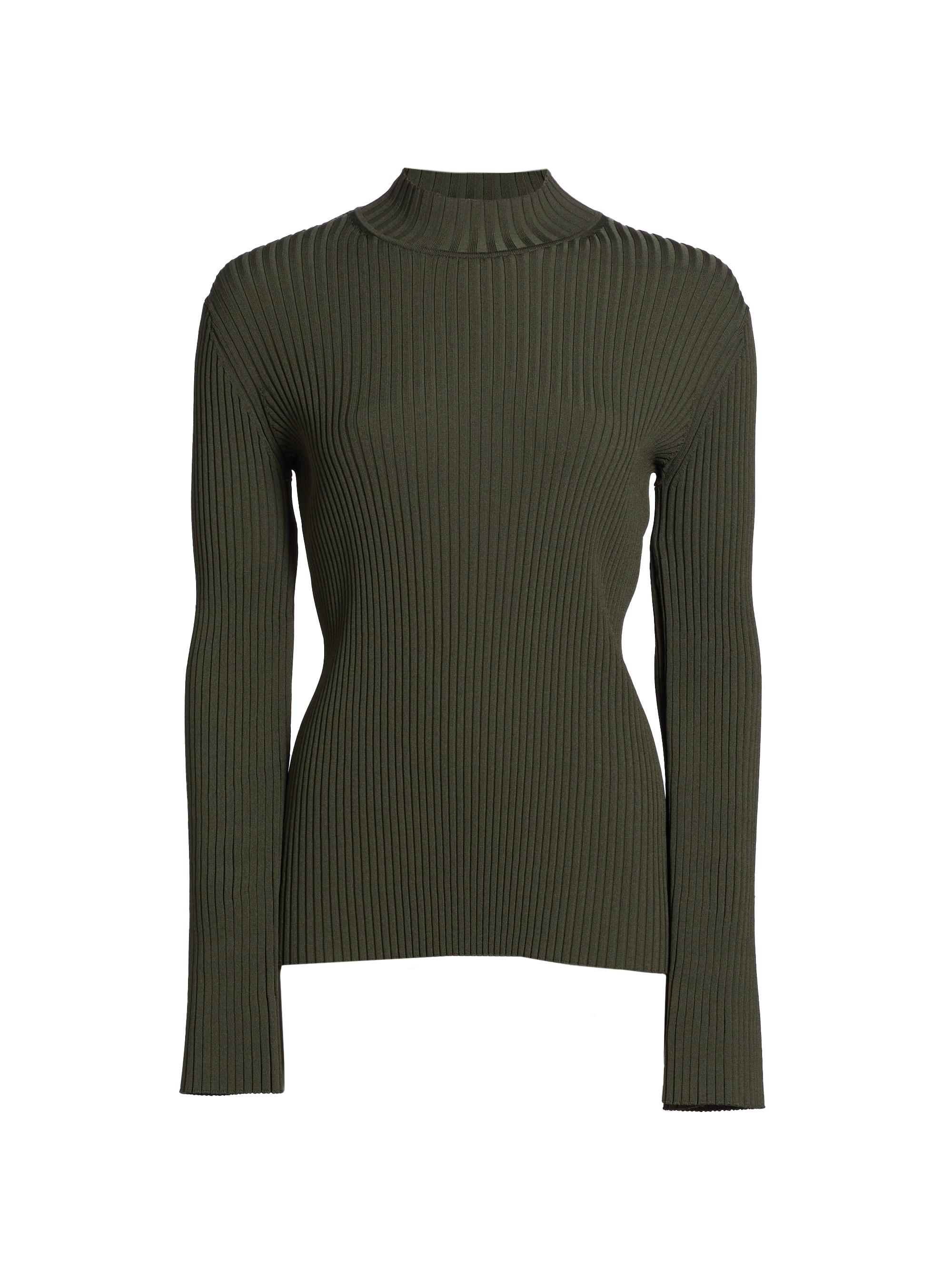 Proenza Schouler Women's Abigail Viscose Ribbed Top - Fatigue