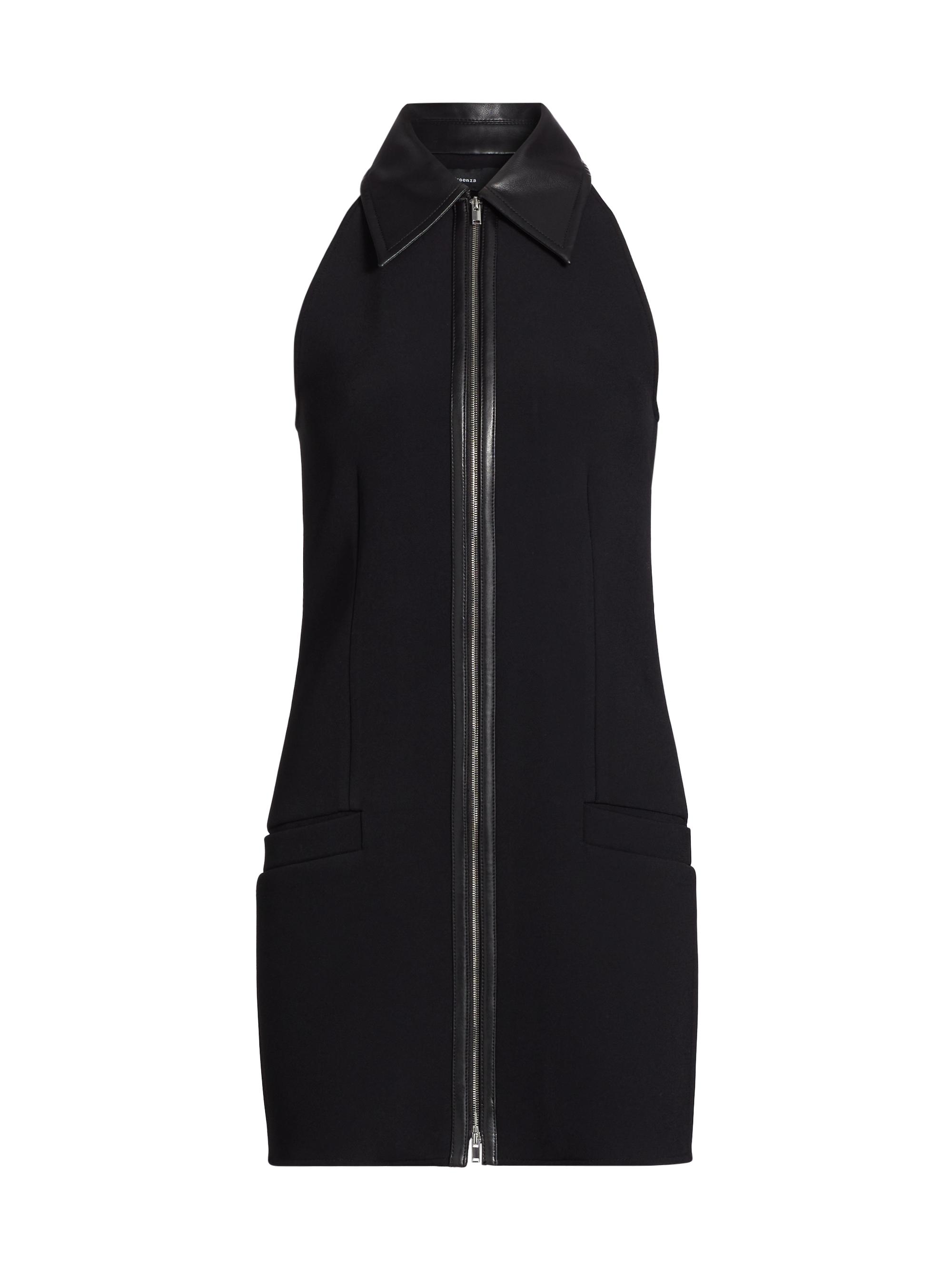 Proenza Schouler Women's Emi Leather-Trim Minidress - Black