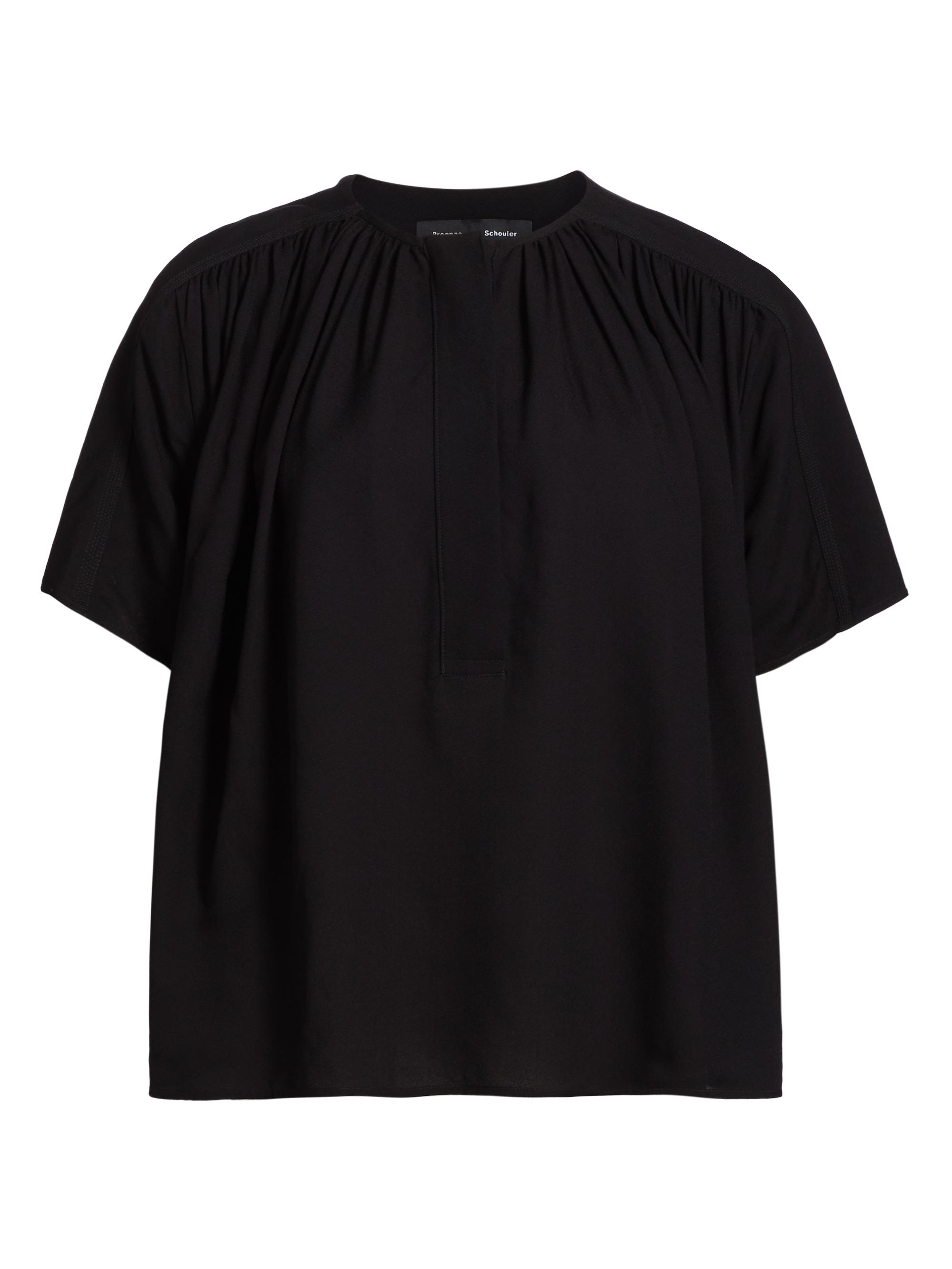 Proenza Schouler Women's Claire Viscose Georgette Top - Black