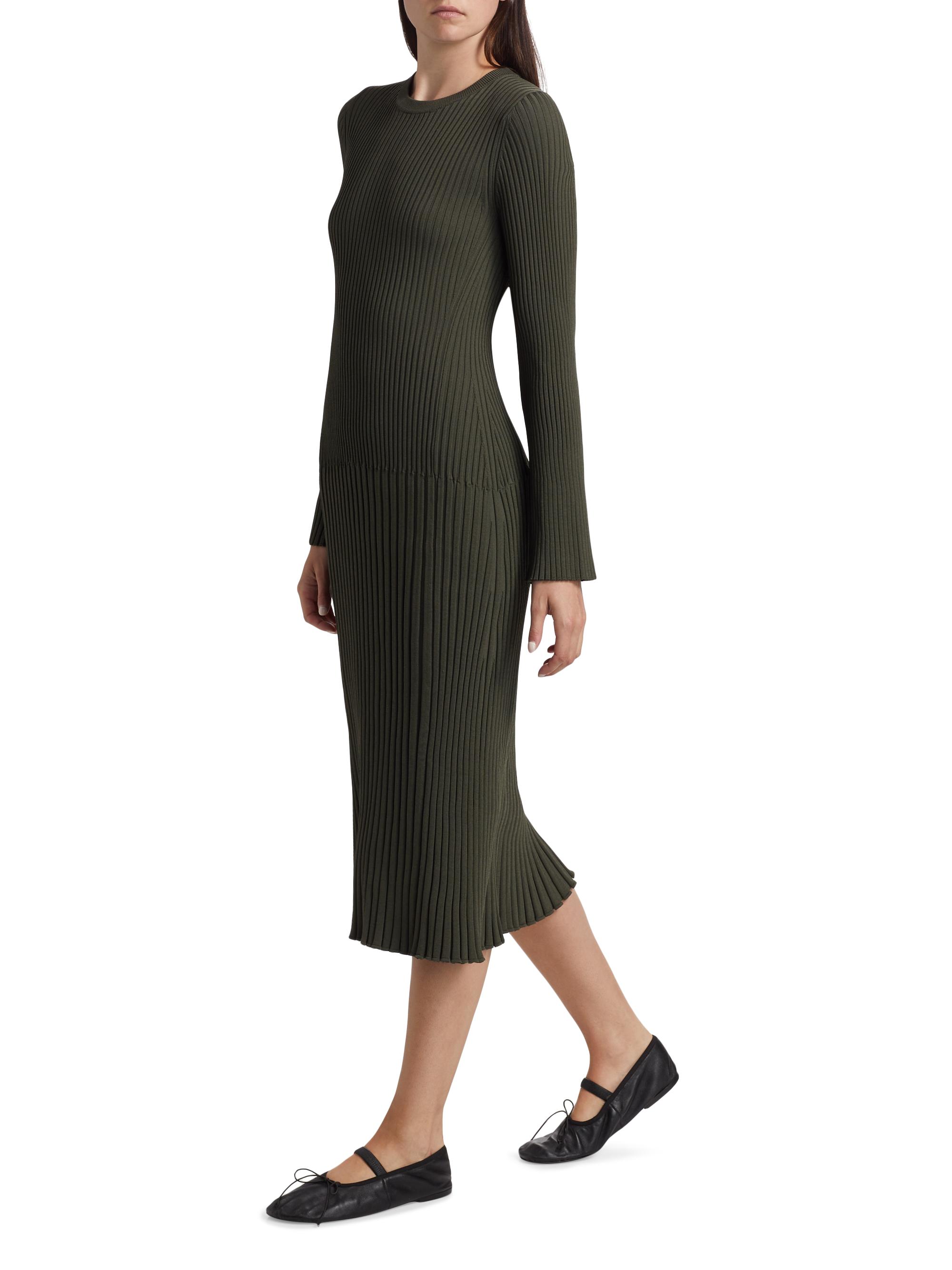 slim fit dress slacks Yellow Ribbed Knit Midi Dress  Gabi Swimwear