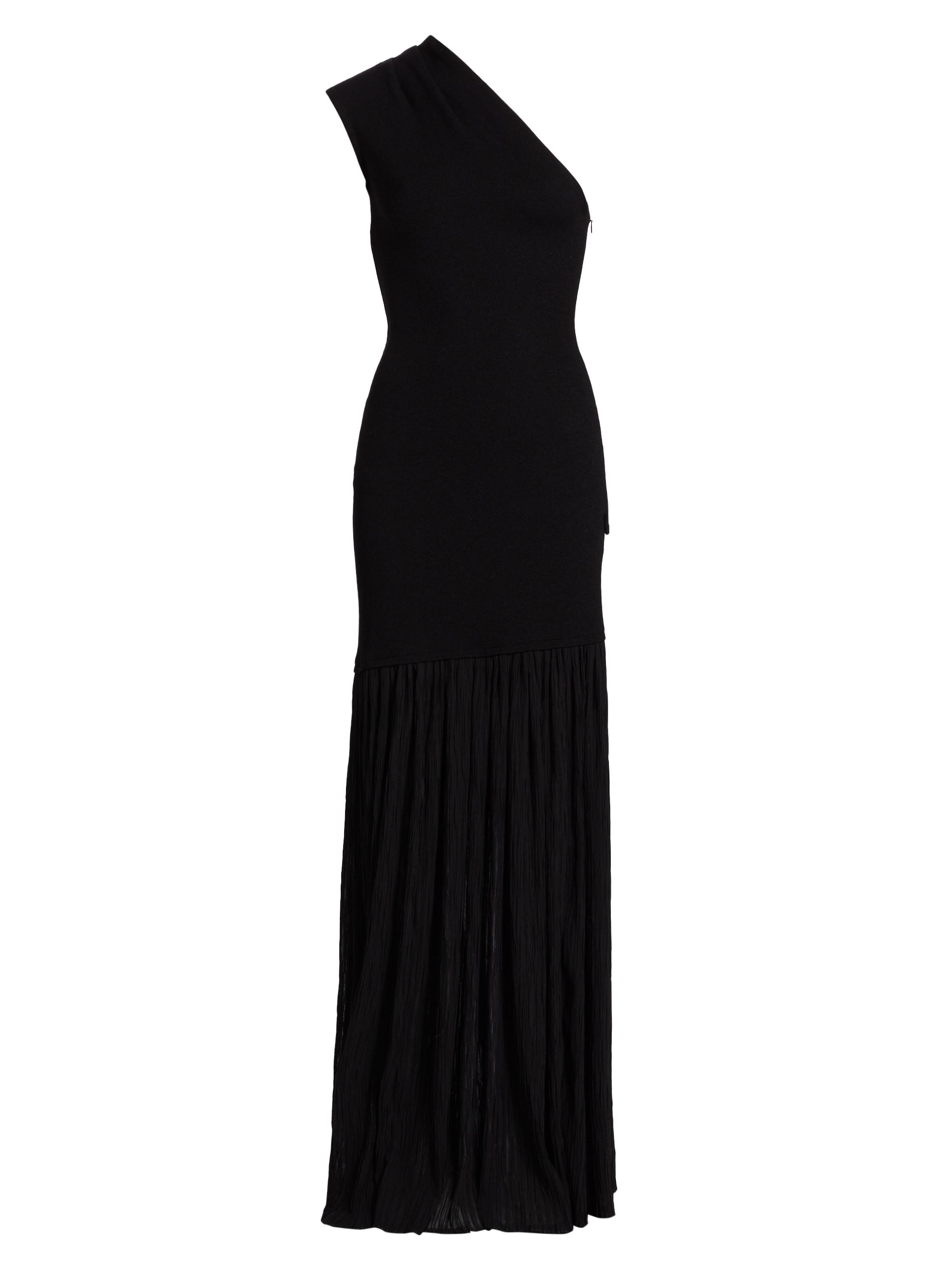 Proenza Schouler Women's Cora Pleated Crepe Chiffon Dress - Black