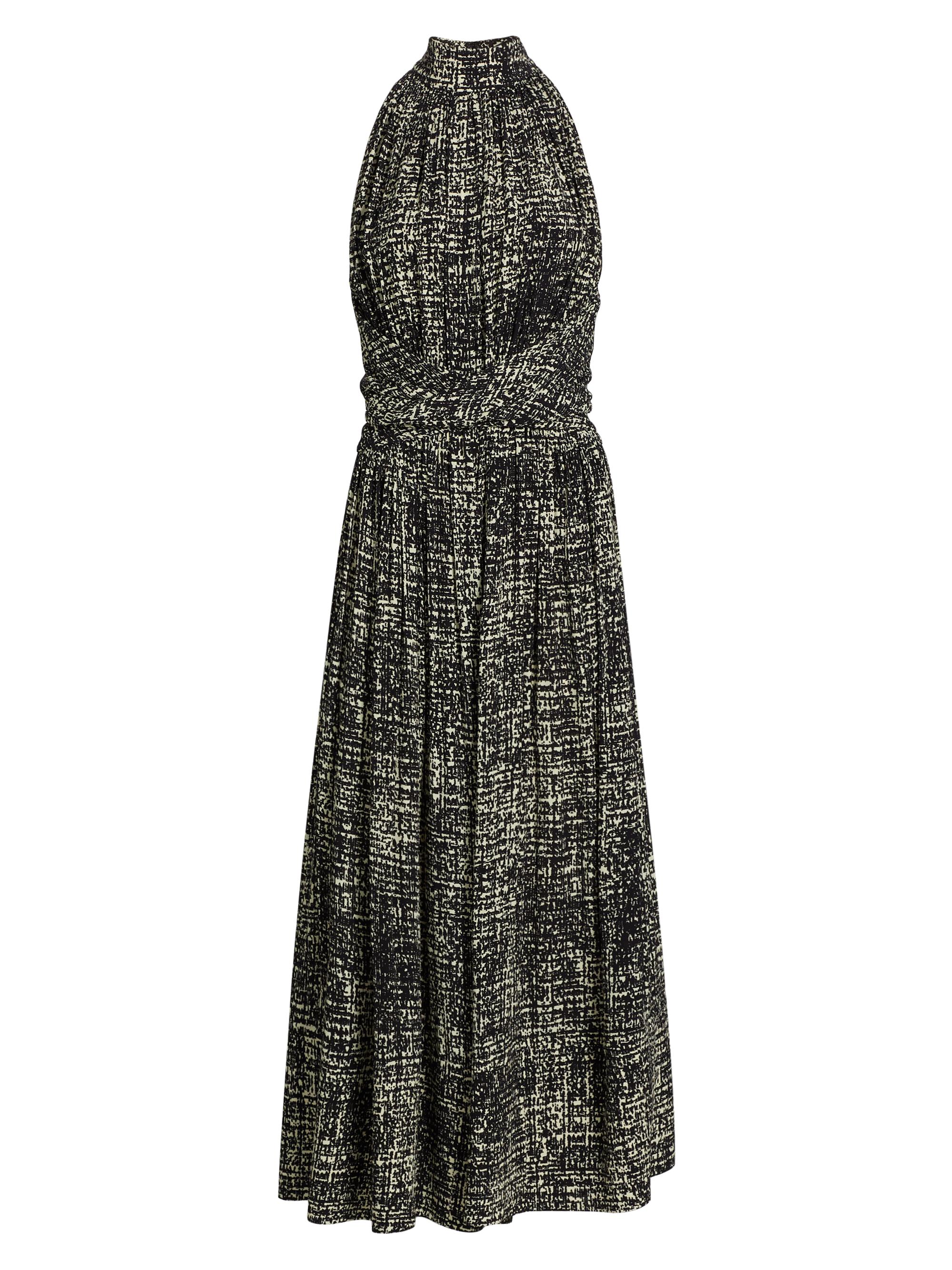 Proenza Schouler Women's Lola Gathered Crepe Maxi Dress - Black Multi