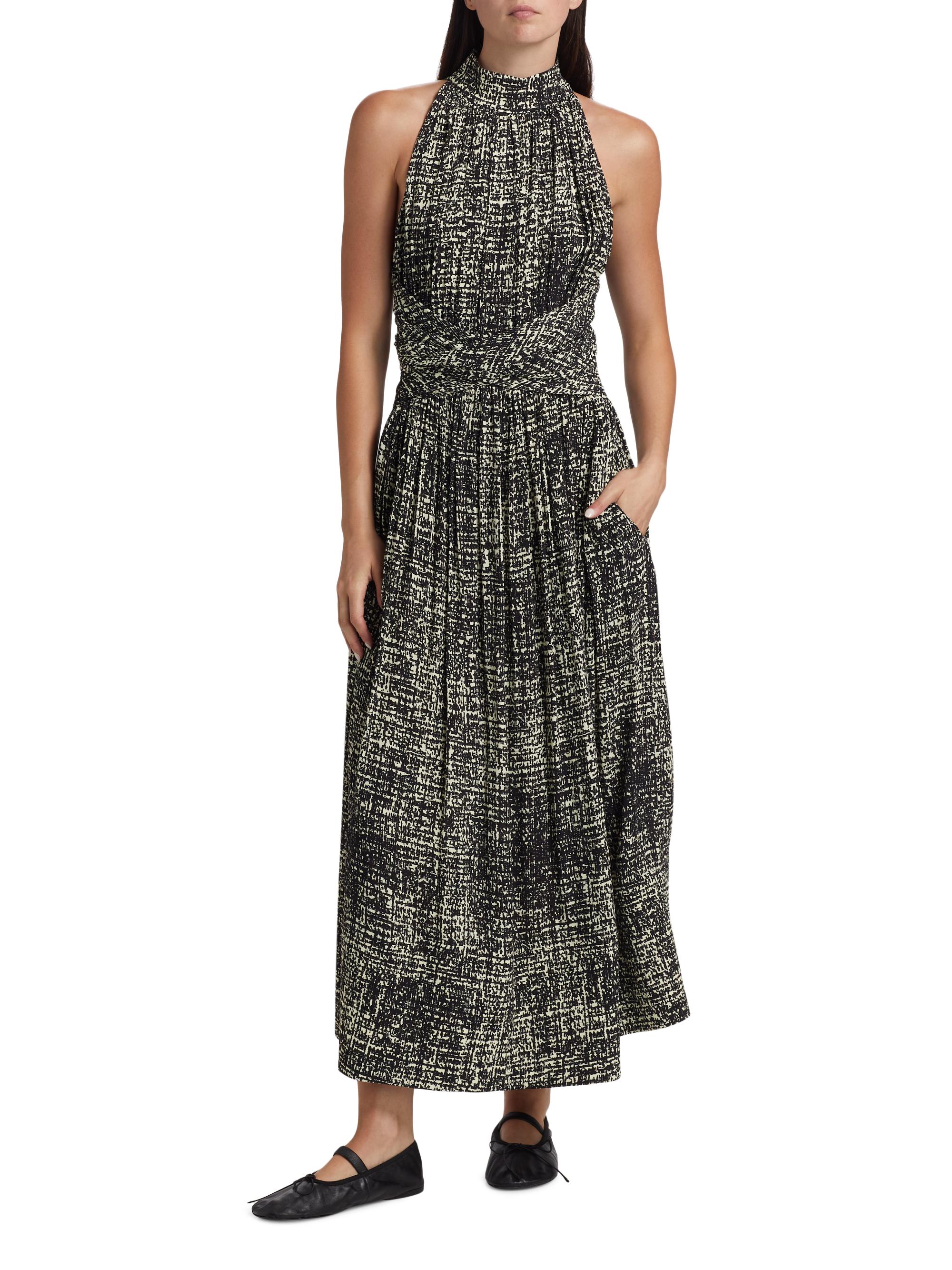 Proenza Schouler Lola Gathered Crepe Maxi Dress | Saks Fifth Avenue