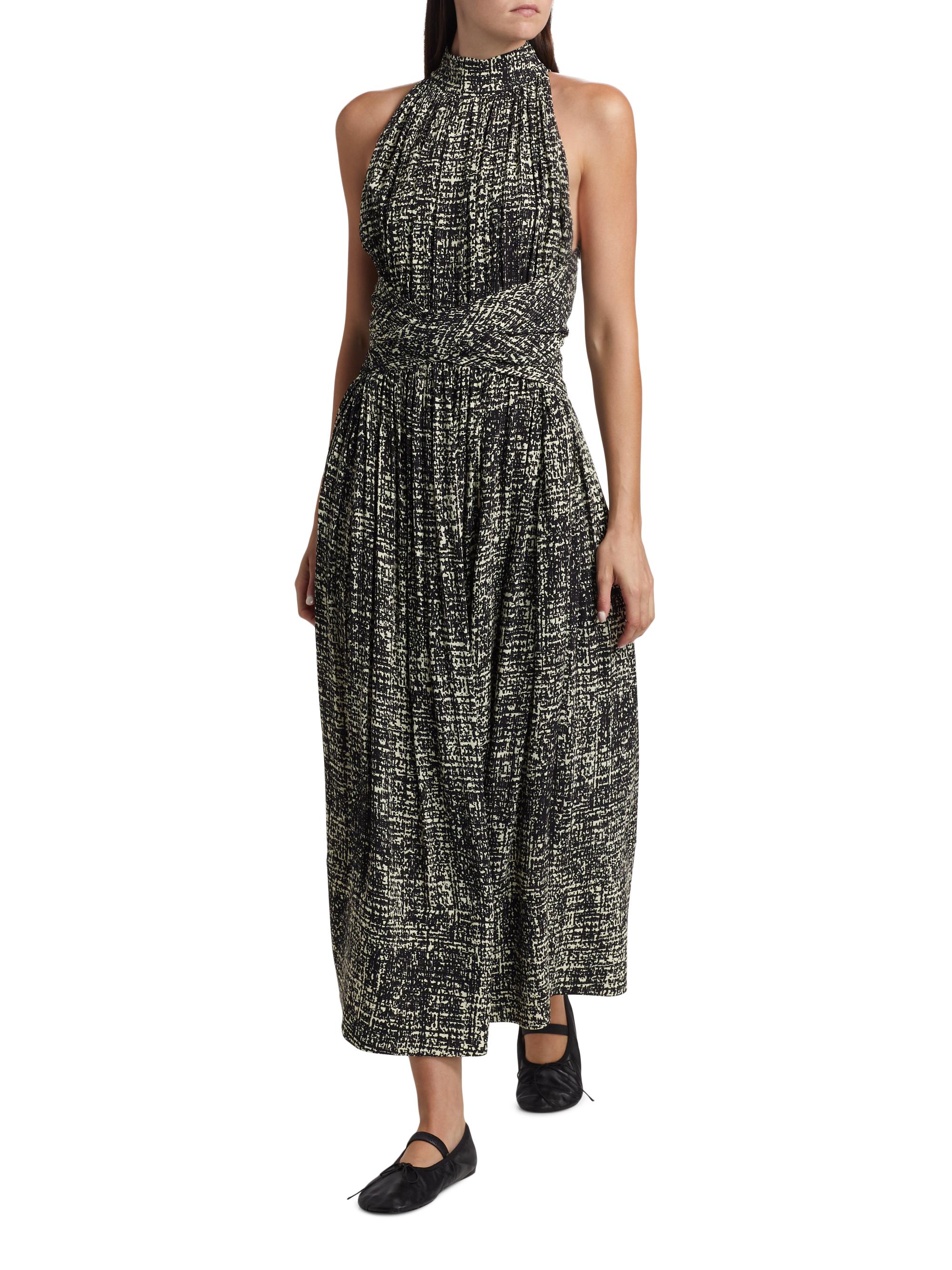 Proenza Schouler Lola Gathered Crepe Maxi Dress | Saks Fifth Avenue