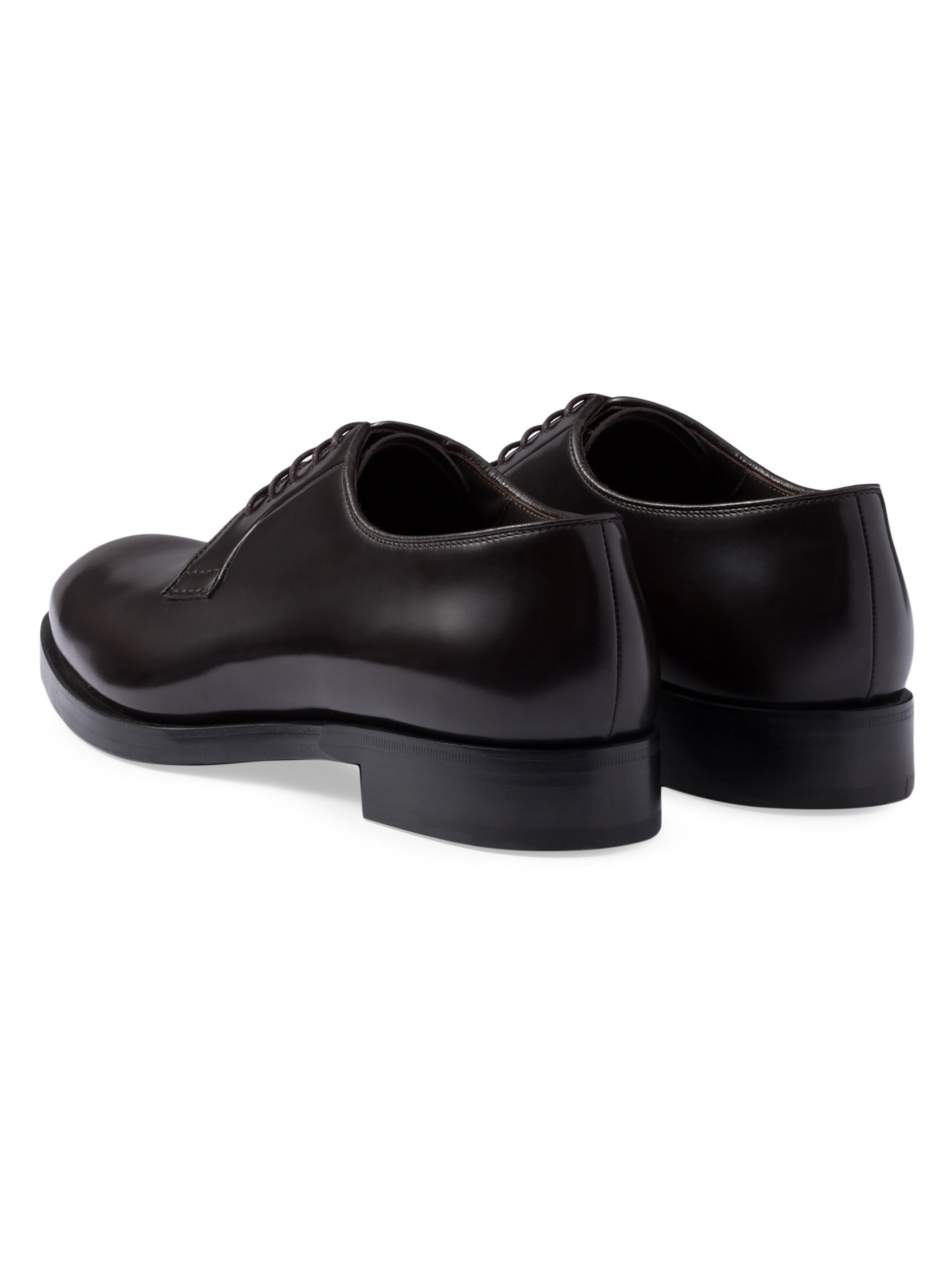 Prada Brushed Leather Lace-Up Shoes | Saks Fifth Avenue