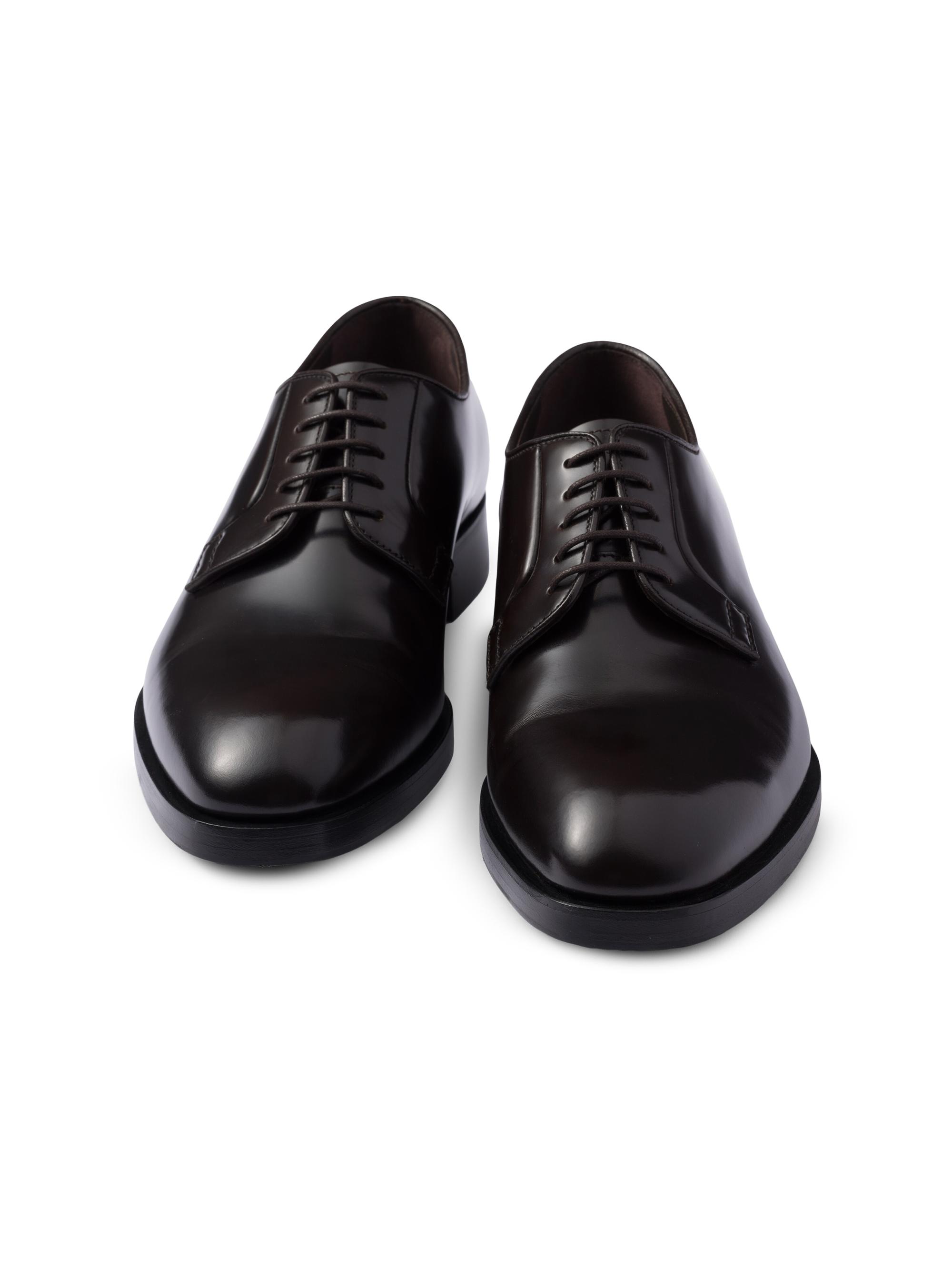 Prada Brushed Leather Lace-Up Shoes | Saks Fifth Avenue