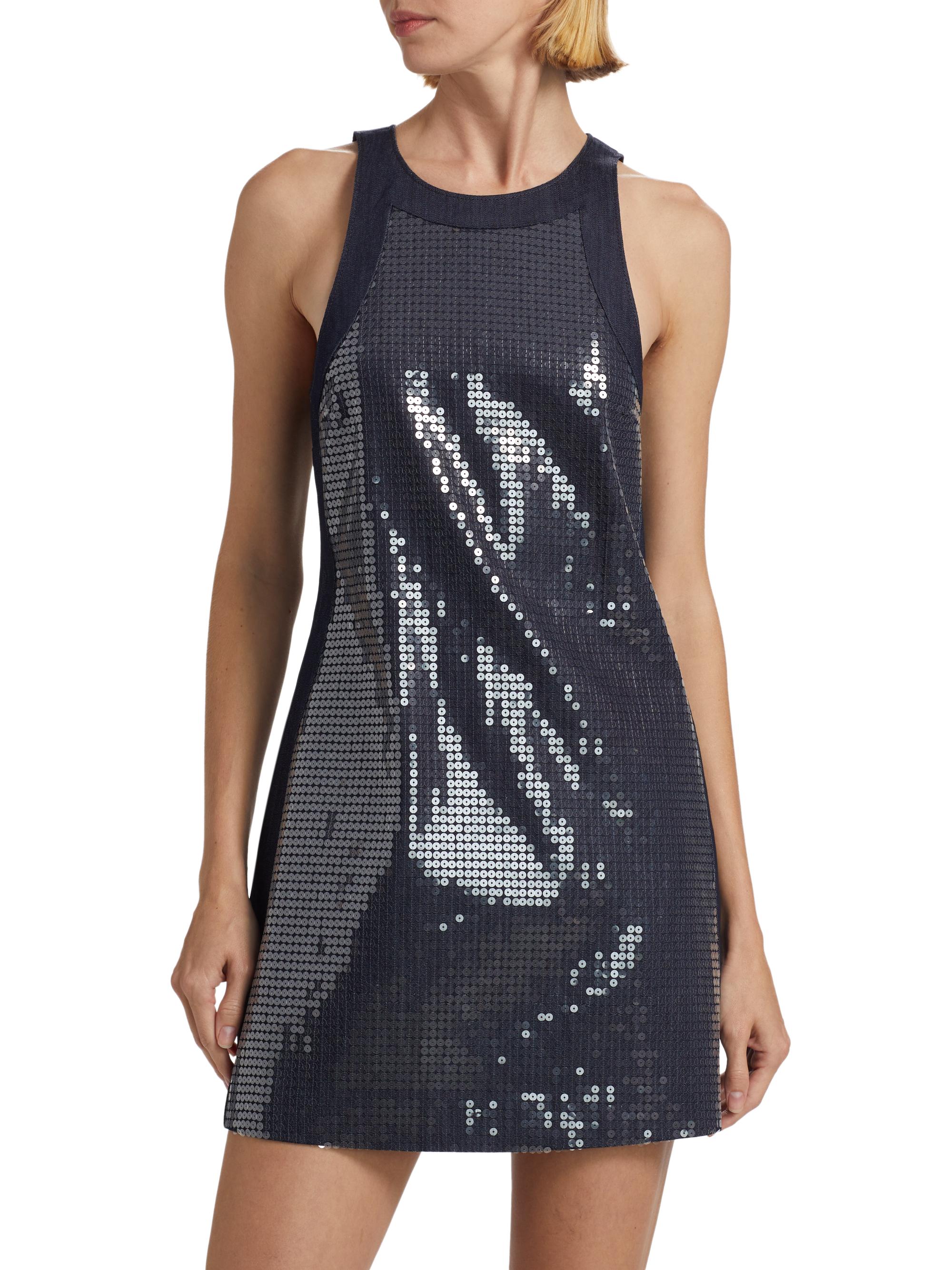 cinq a sept skylar sequin dress Cinq  Sept Women's Skylar Sequin Dress - Onyx