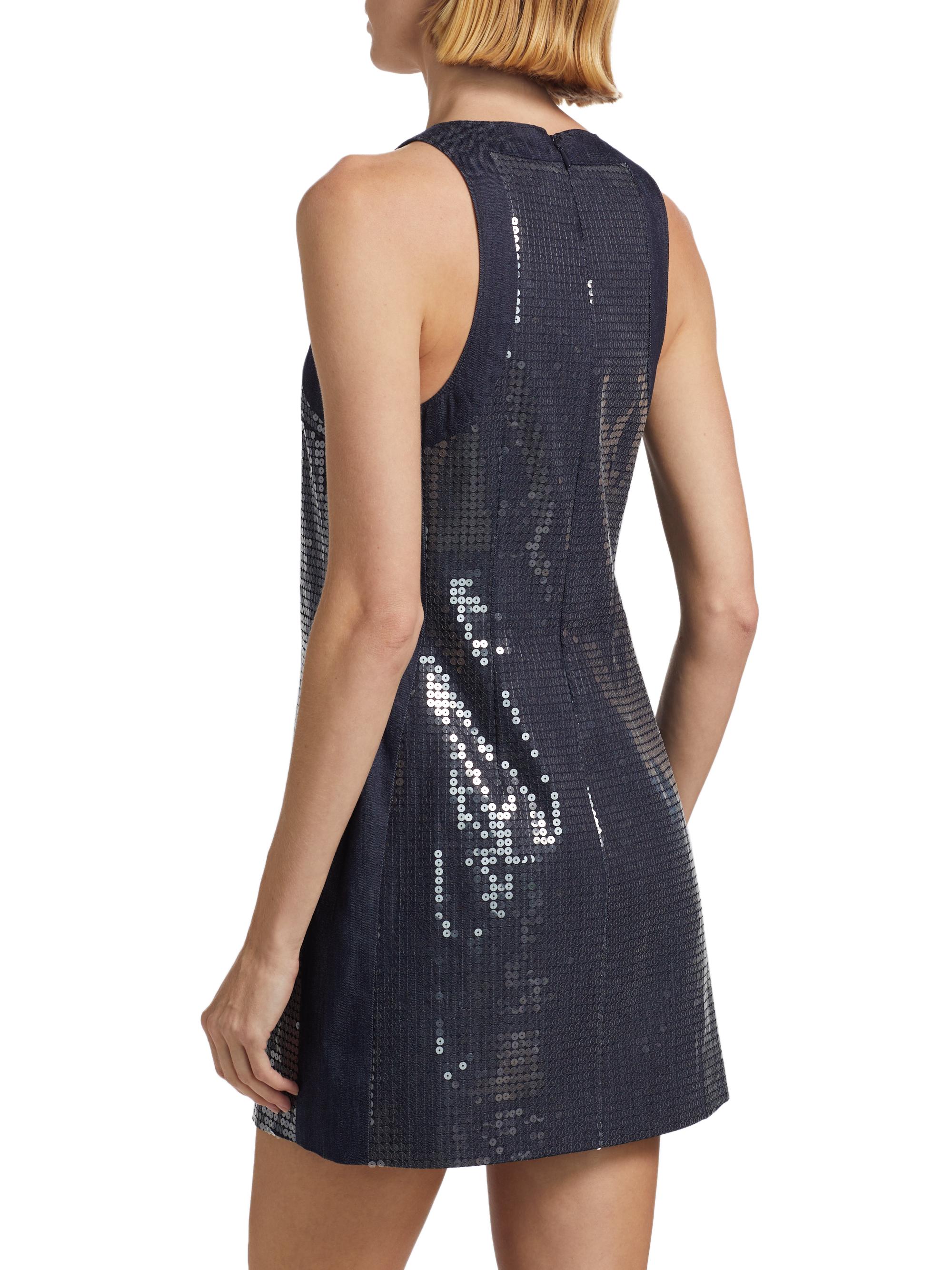 Cinq à Sept Skyla Sequined Denim Minidress | Saks Fifth Avenue