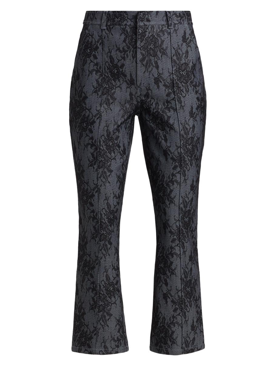Cinq à Sept Evelyn Lace Cotton-Blend Crop Pants | Saks Fifth