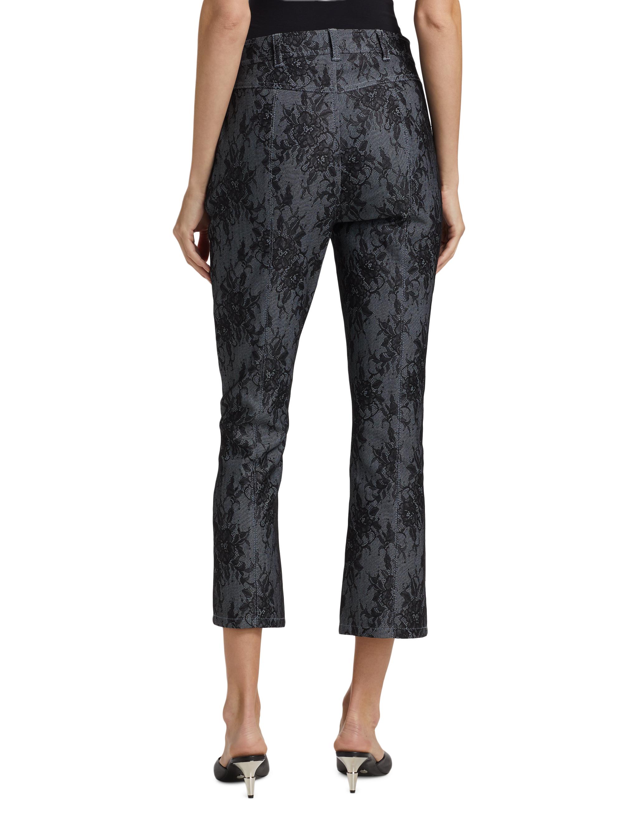 Cinq à Sept Evelyn Lace Cotton-Blend Crop Pants | Saks Fifth