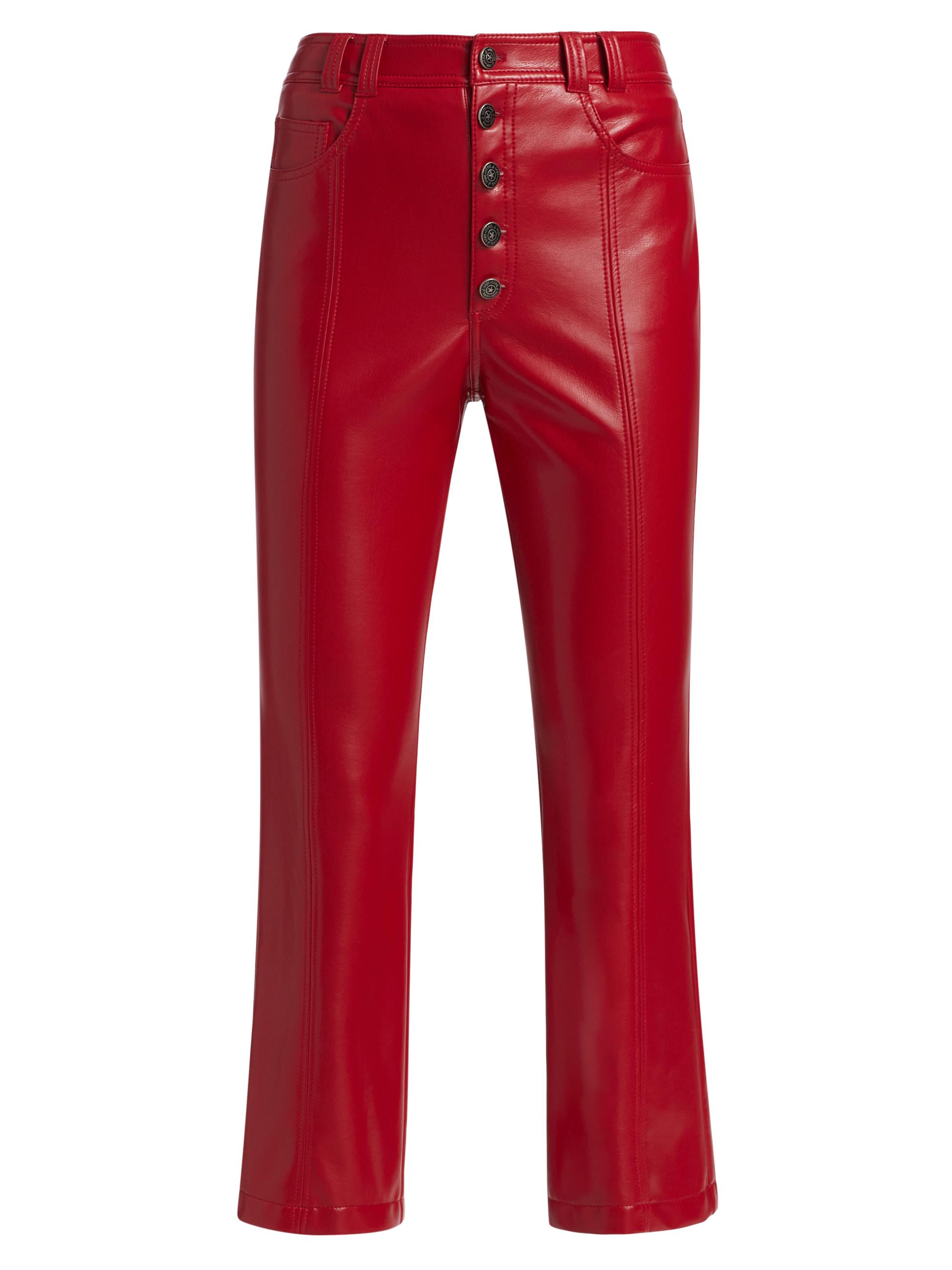 Cinq à Sept Roxette Faux-Leather Crop Pants | Saks Fifth Avenue