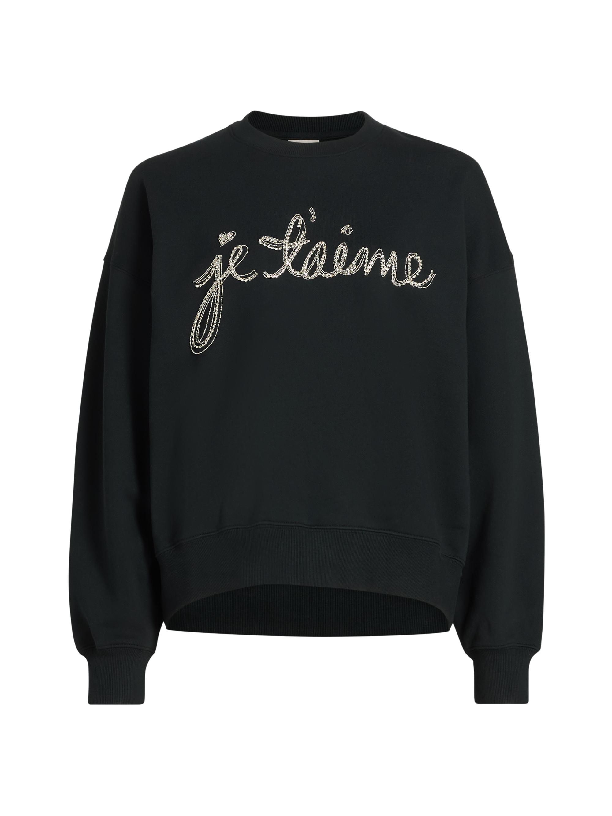 Cinq à Sept Je T'Aime Cotton Sweatshirt | Saks Fifth Avenue