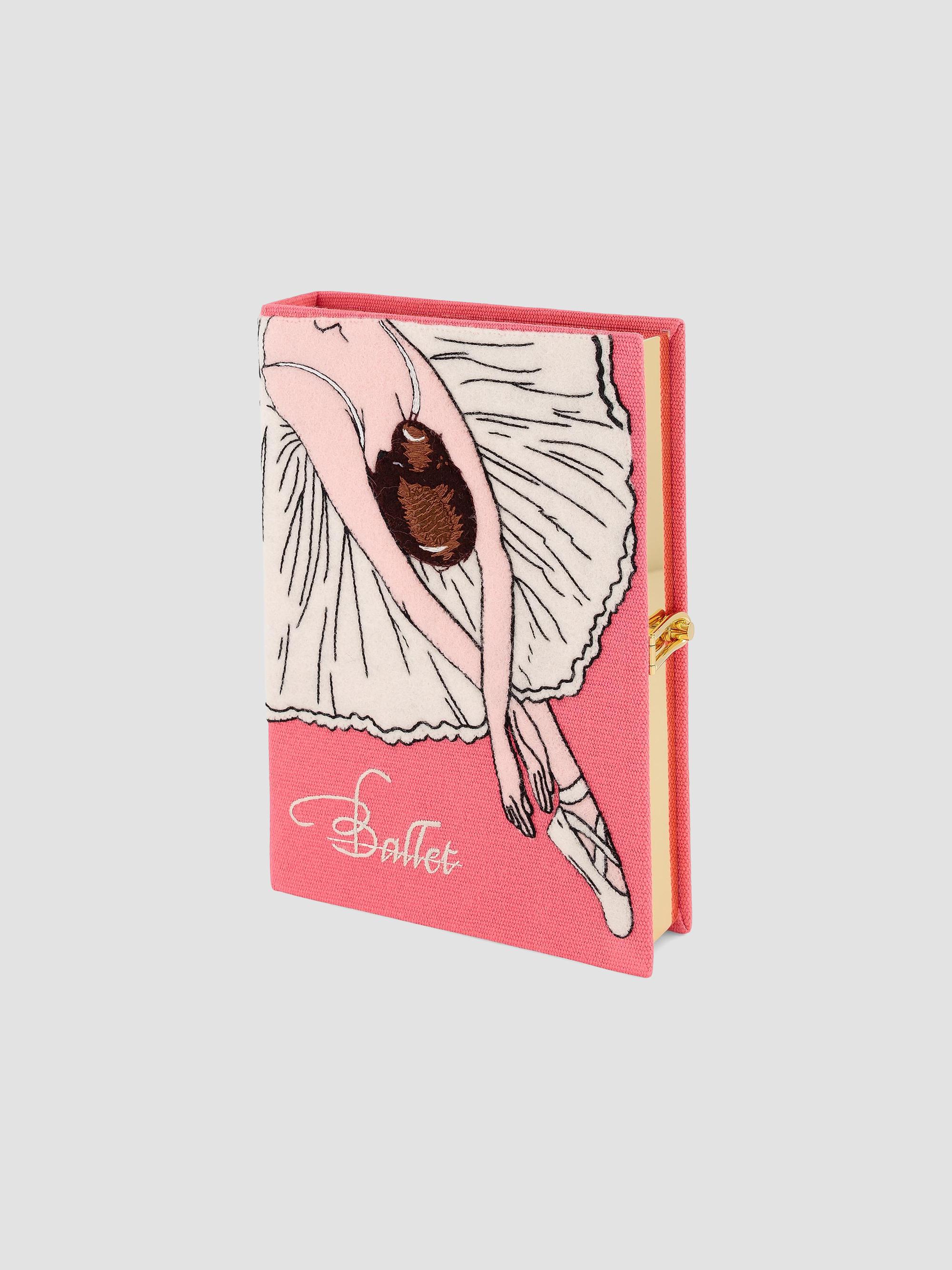 Olympia Le Tan Dance Ballerina Embroidered Book Clutch | Saks