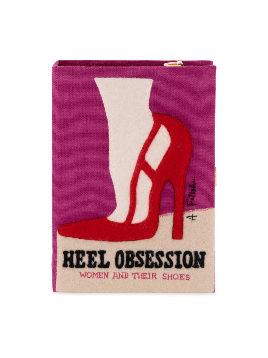 Olympia Le Tan Classics Heel Obsession Embroidered Book Clutch