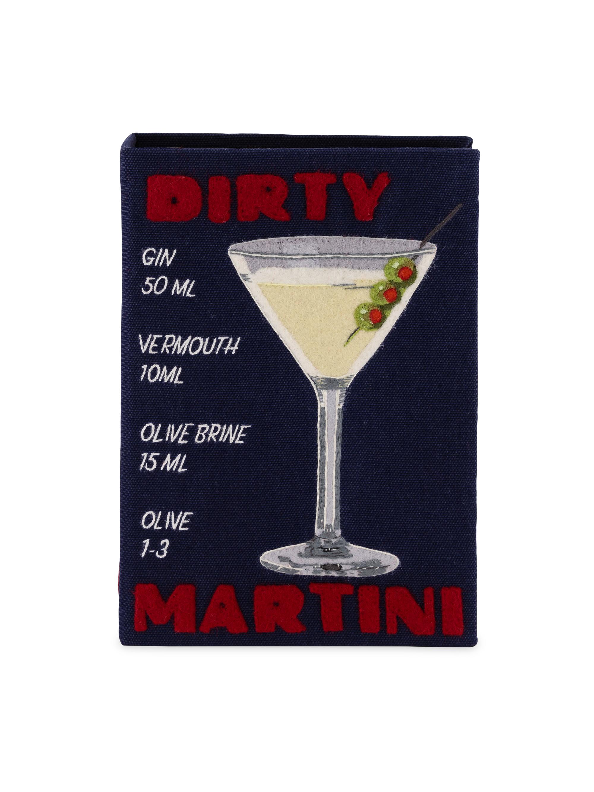 Olympia Le Tan Women's Cocktail, Olympia of Greece X OLT Dirty Martini Book Clutch - Black