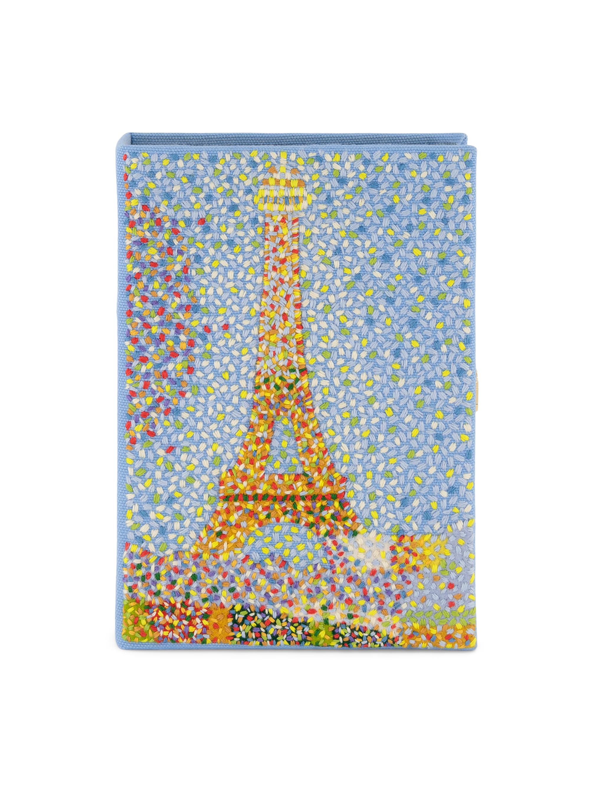 Olympia Le Tan Women's Eiffel Tower Embroidered Book Clutch - Hortensia