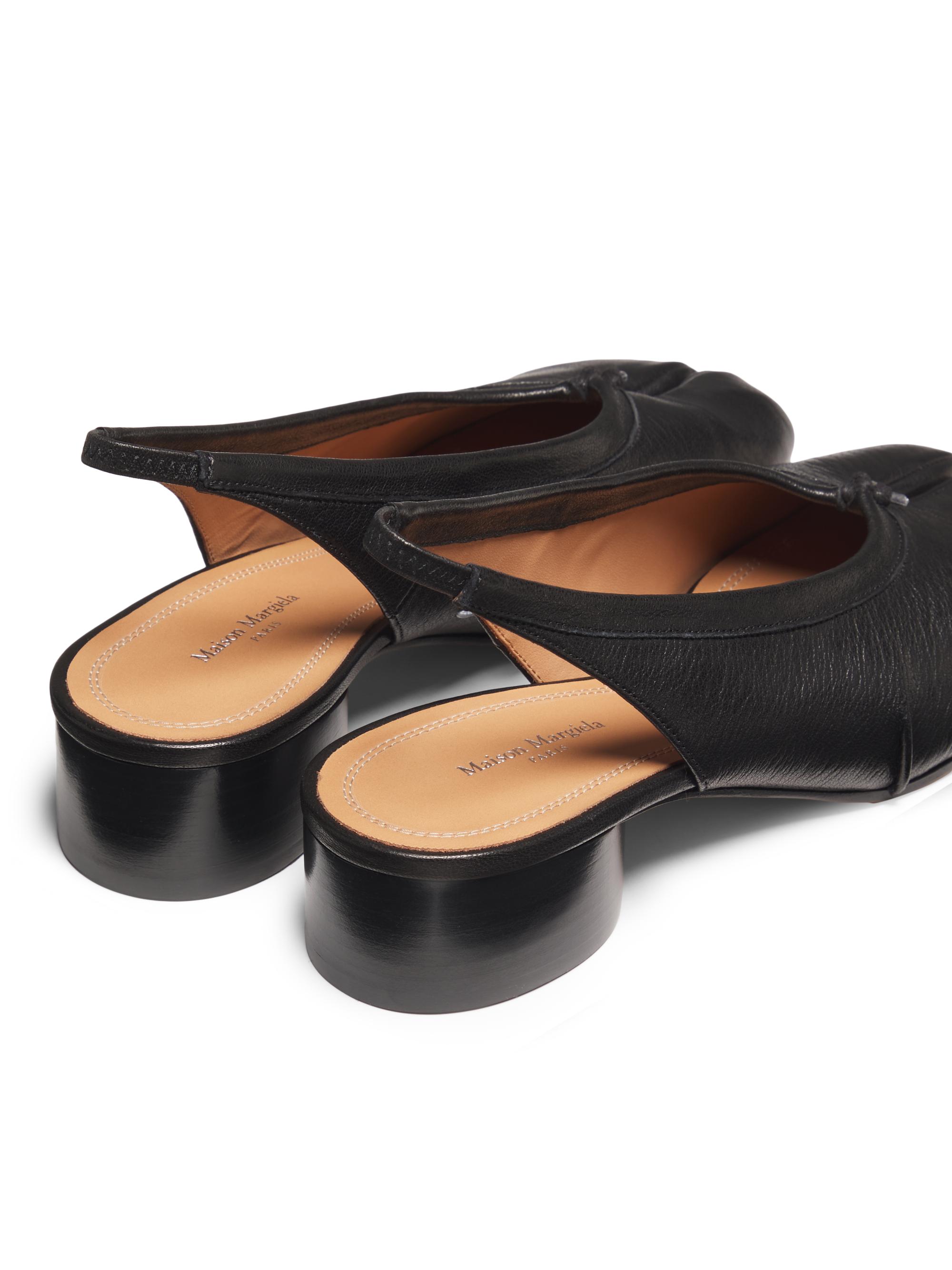 Maison Margiela Tabi New 40MM Leather Ballerina Slingbacks | Saks