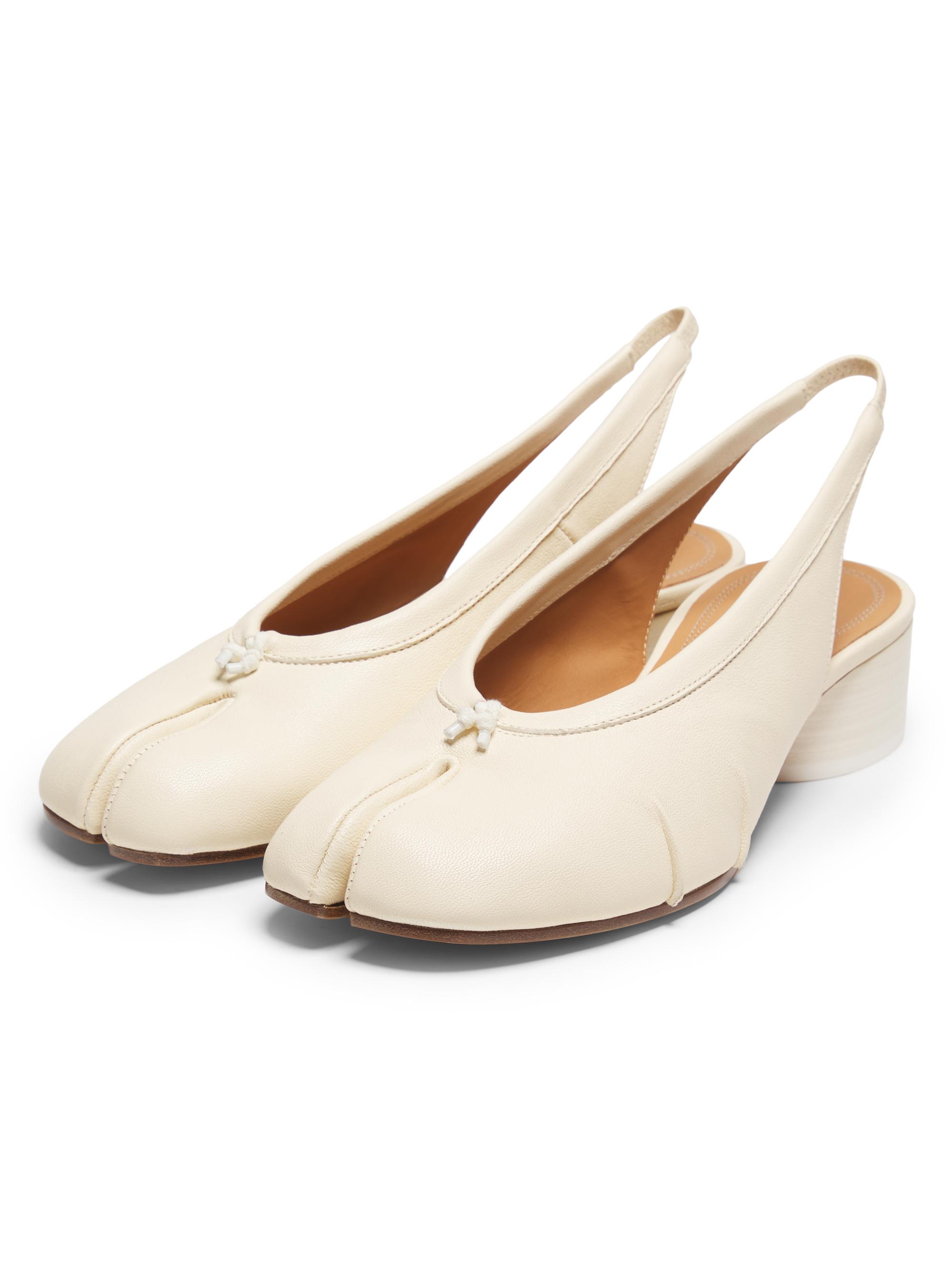 Maison Margiela Tabi New 40MM Leather Ballerina Slingbacks | Saks