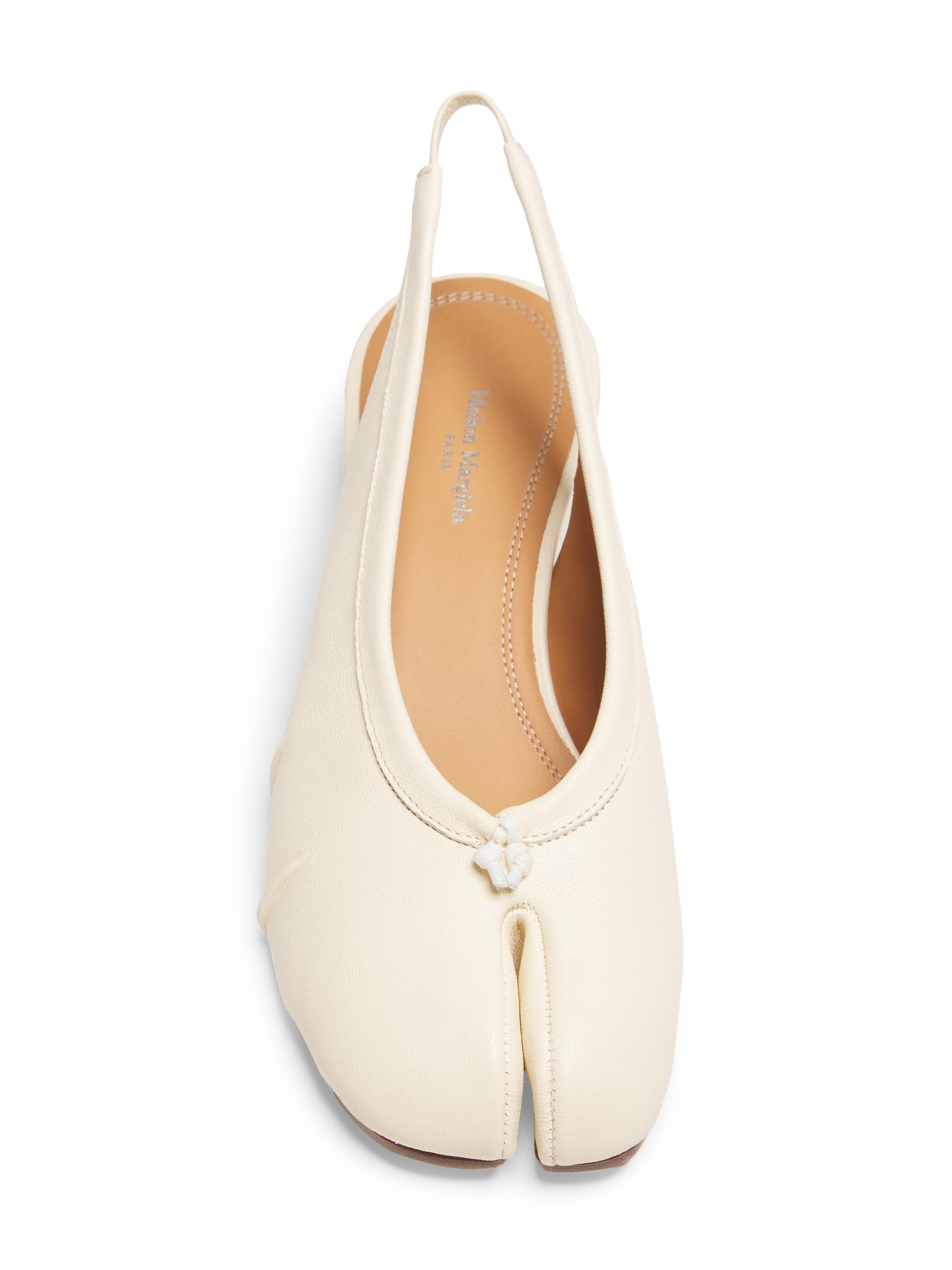 Maison Margiela Tabi New 40MM Leather Ballerina Slingbacks | Saks