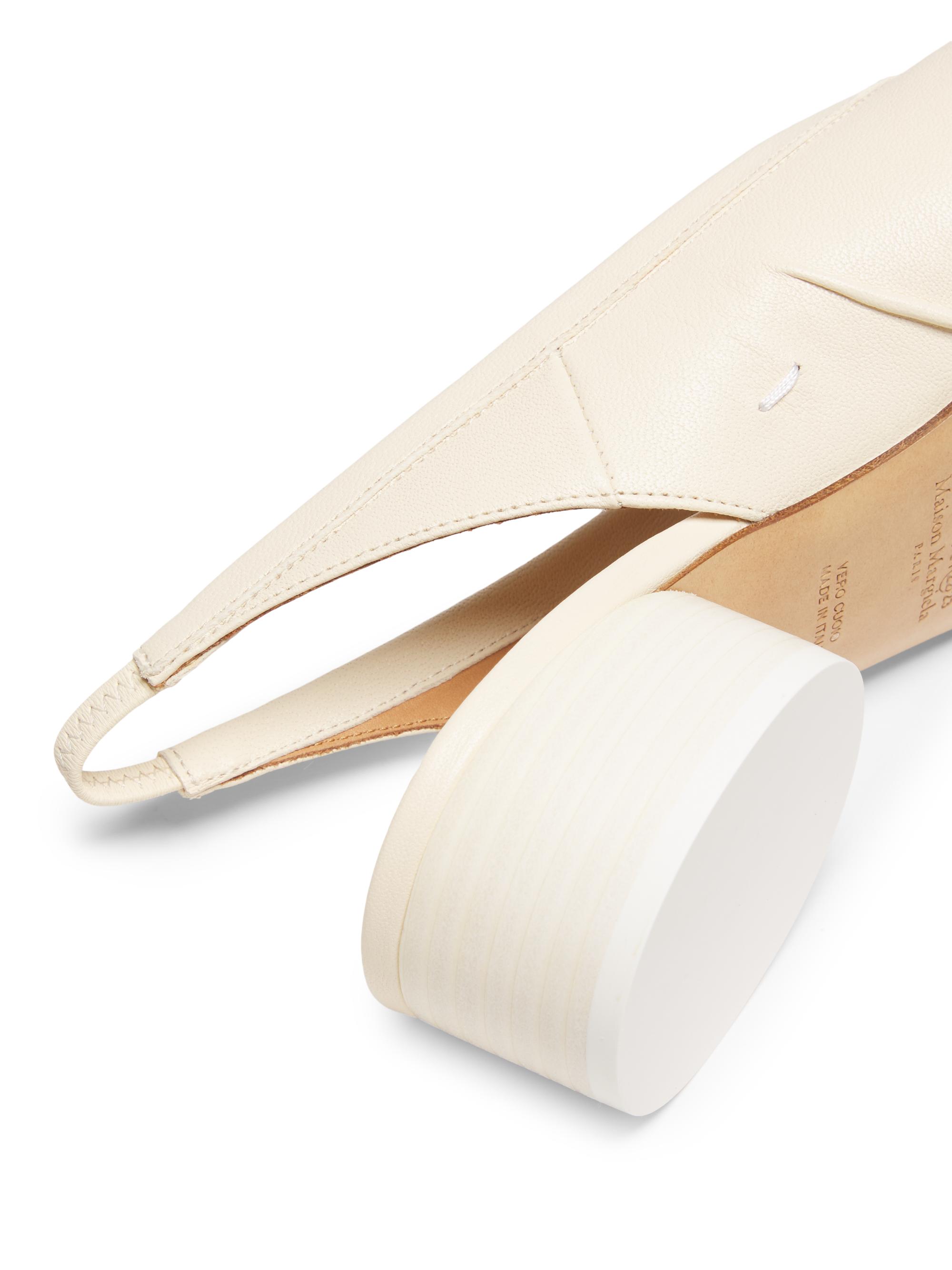 Maison Margiela Tabi New 40MM Leather Ballerina Slingbacks | Saks