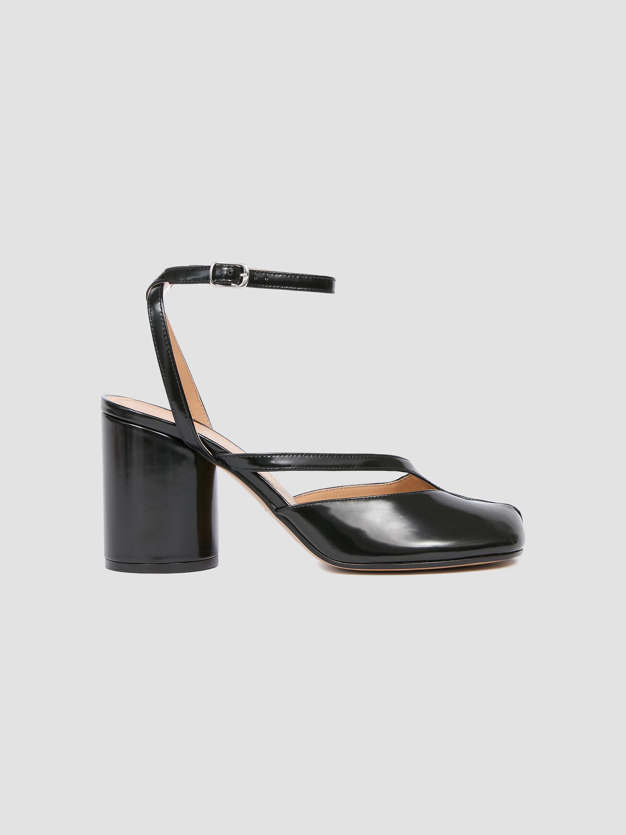 Maison Margiela Women's Tabi 80MM Leather Pumps - Black | Thumbnail 6