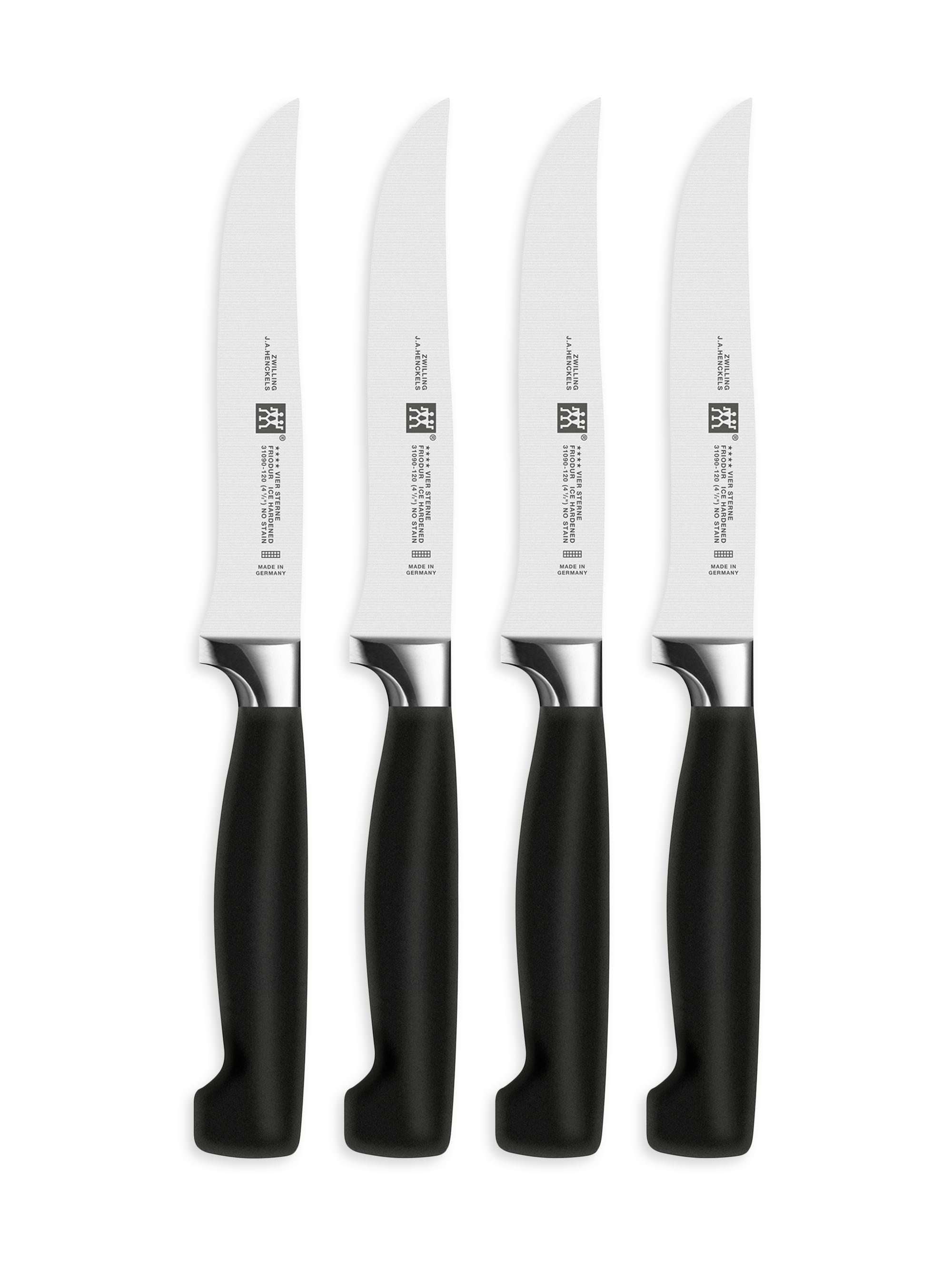 ZWILLING J.A. Henckels Four Star 4 Piece Steak Knife Set - Stainless Steel