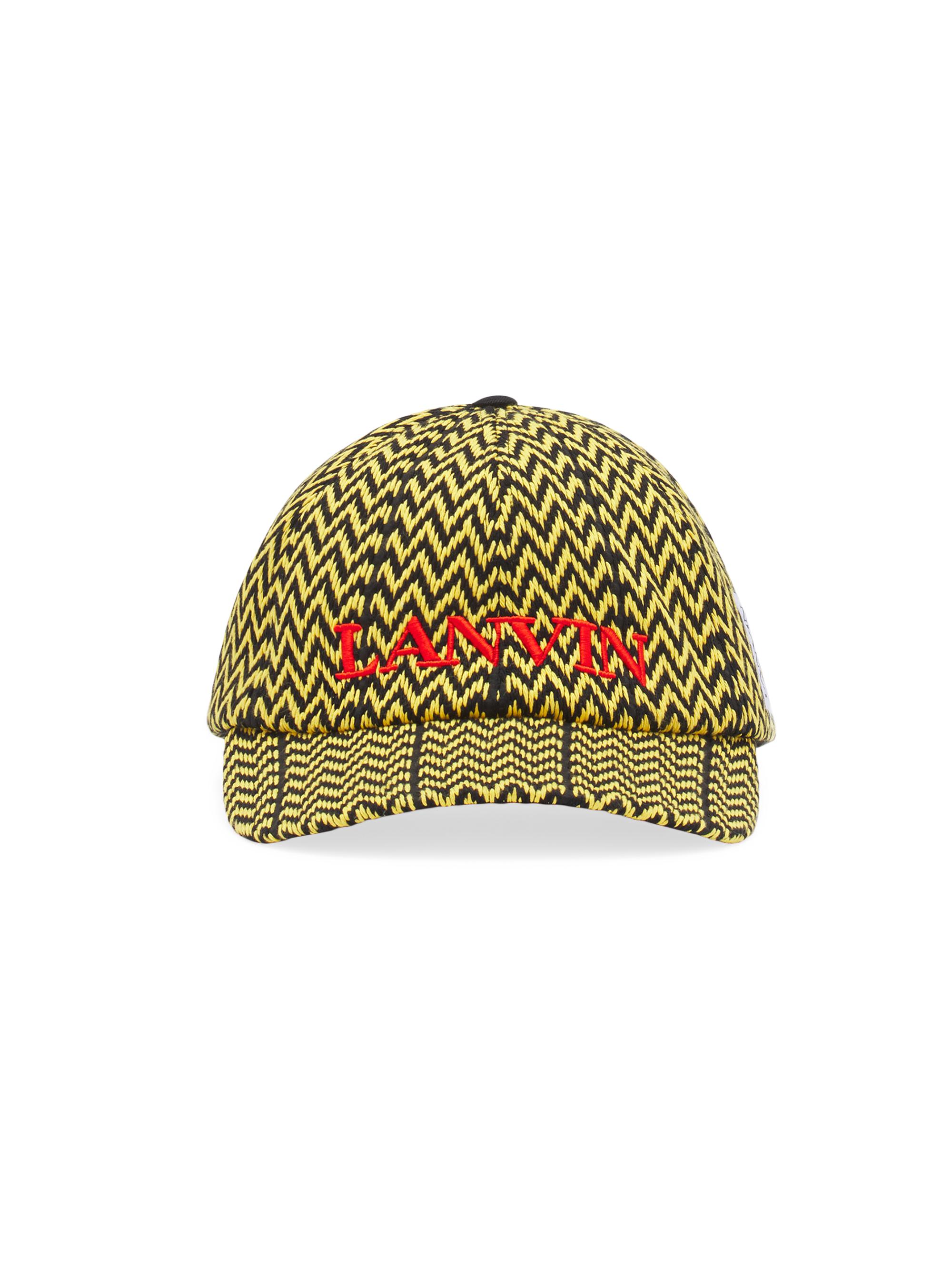 Lanvin Men's  x Future Curb Cotton Cap - Black Yellow