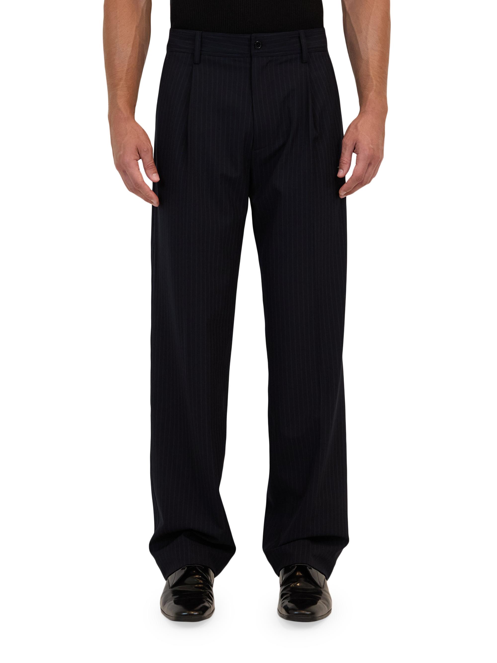 SIMKHAI Men's Kane Relaxed Trousers - Midnight Stripe