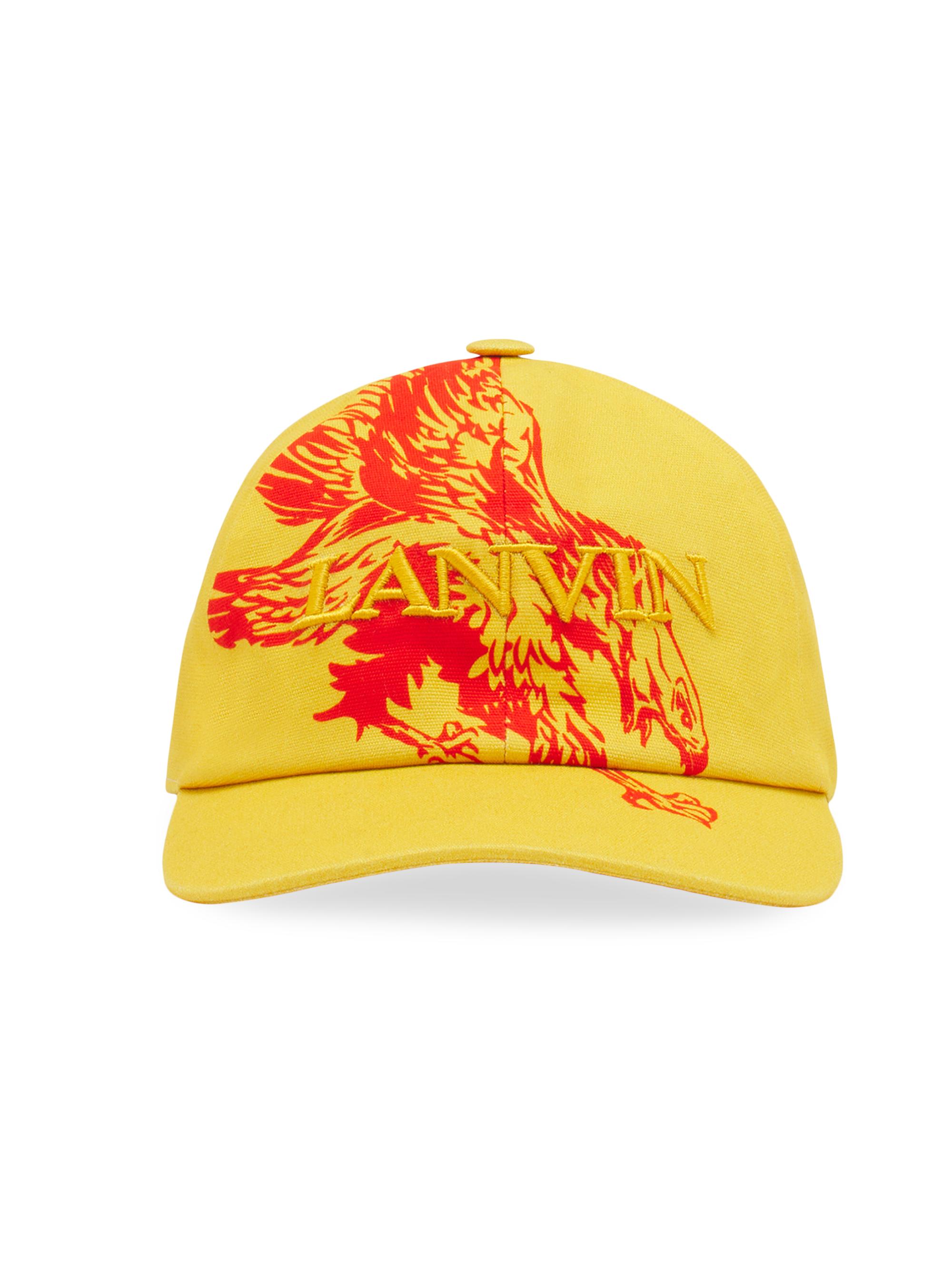 Lanvin Men's  X Future Eagle Cotton Cap - Corn Bright Orange