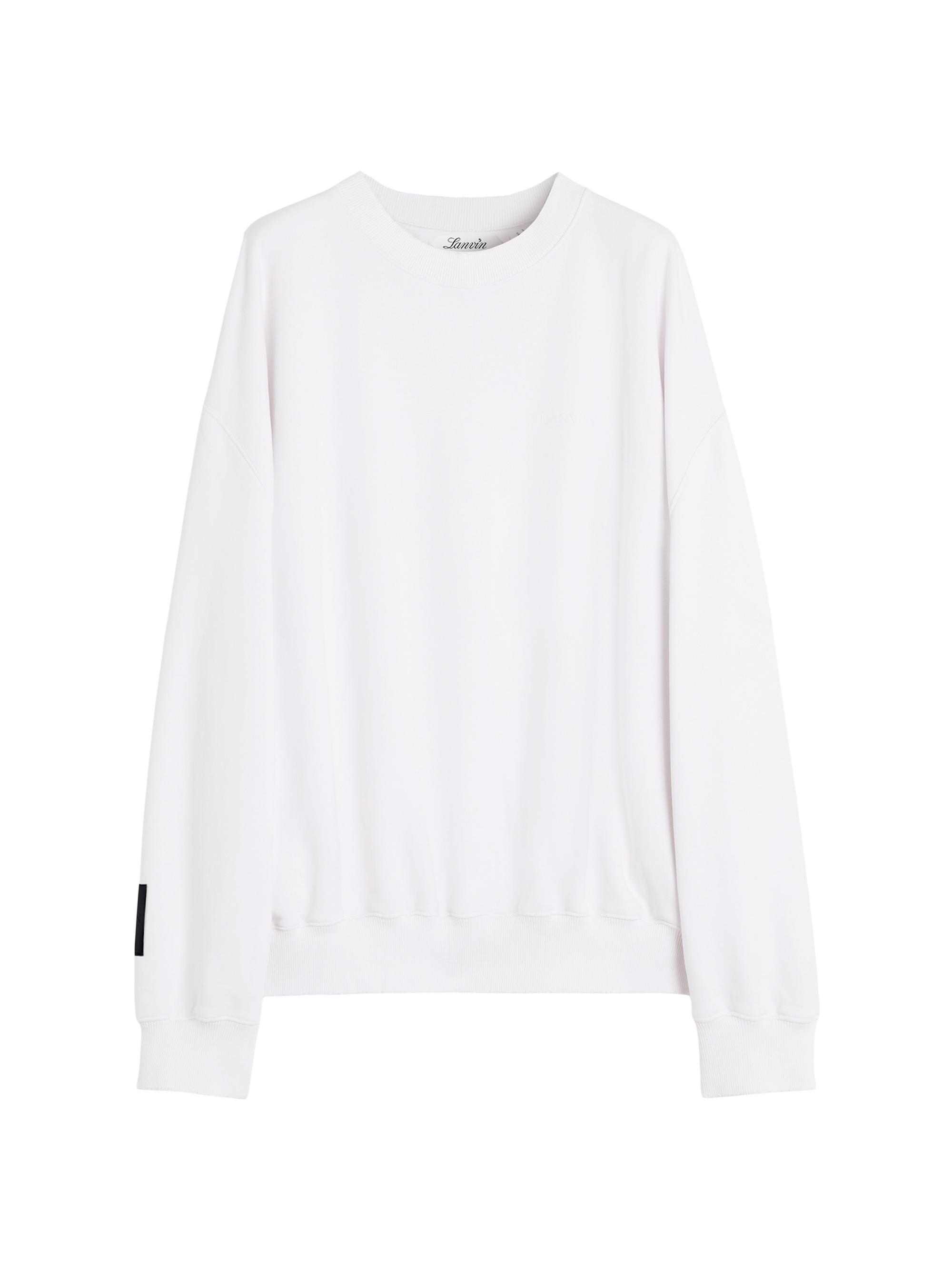 Lanvin Men's  x Future Unisex Loose-Fit Printed Sweatshirt - White Mustang