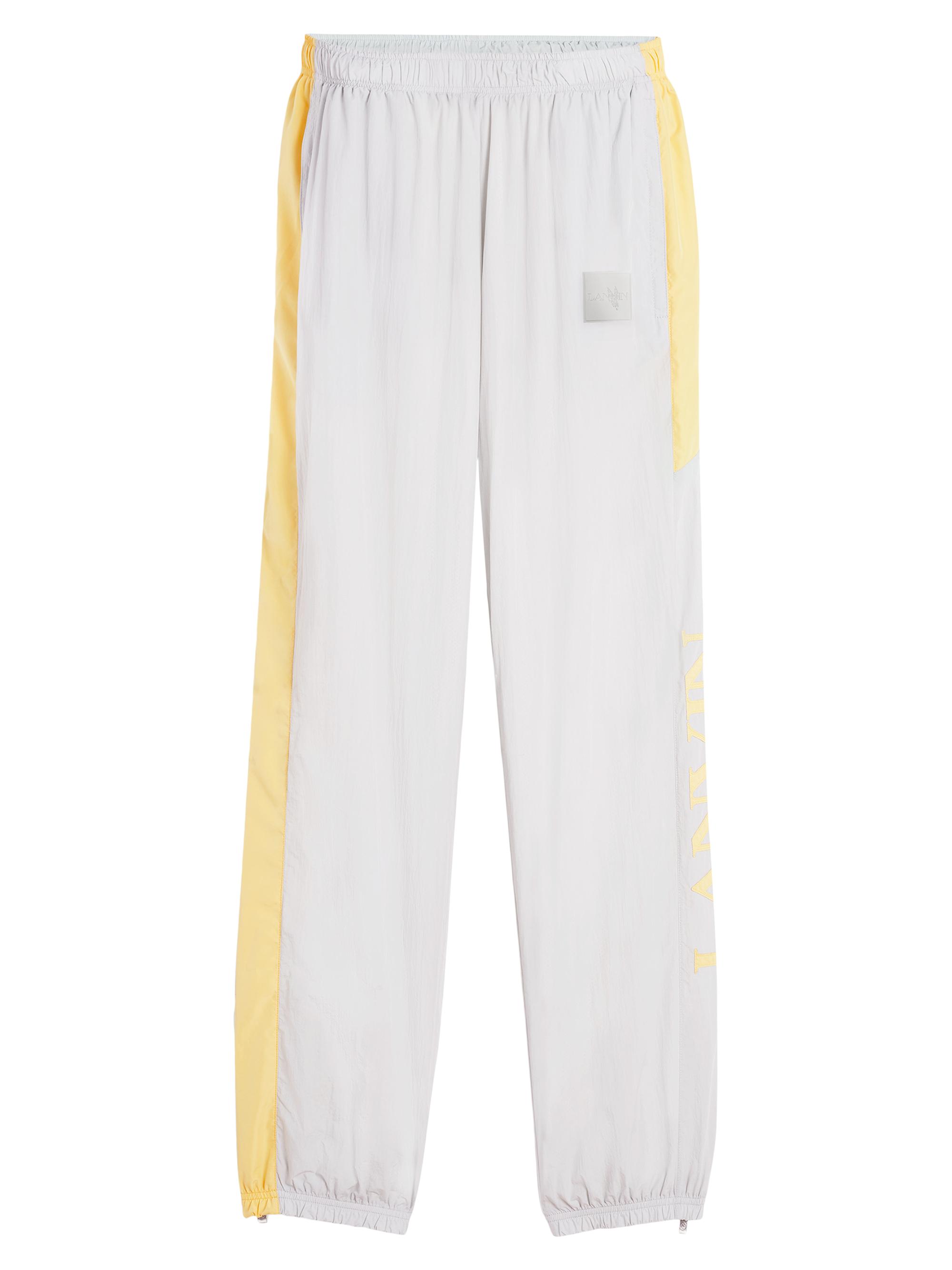 Lanvin Men's  x Future Unisex Jogging Pants with Contrasting Stripes - Eagle Grey