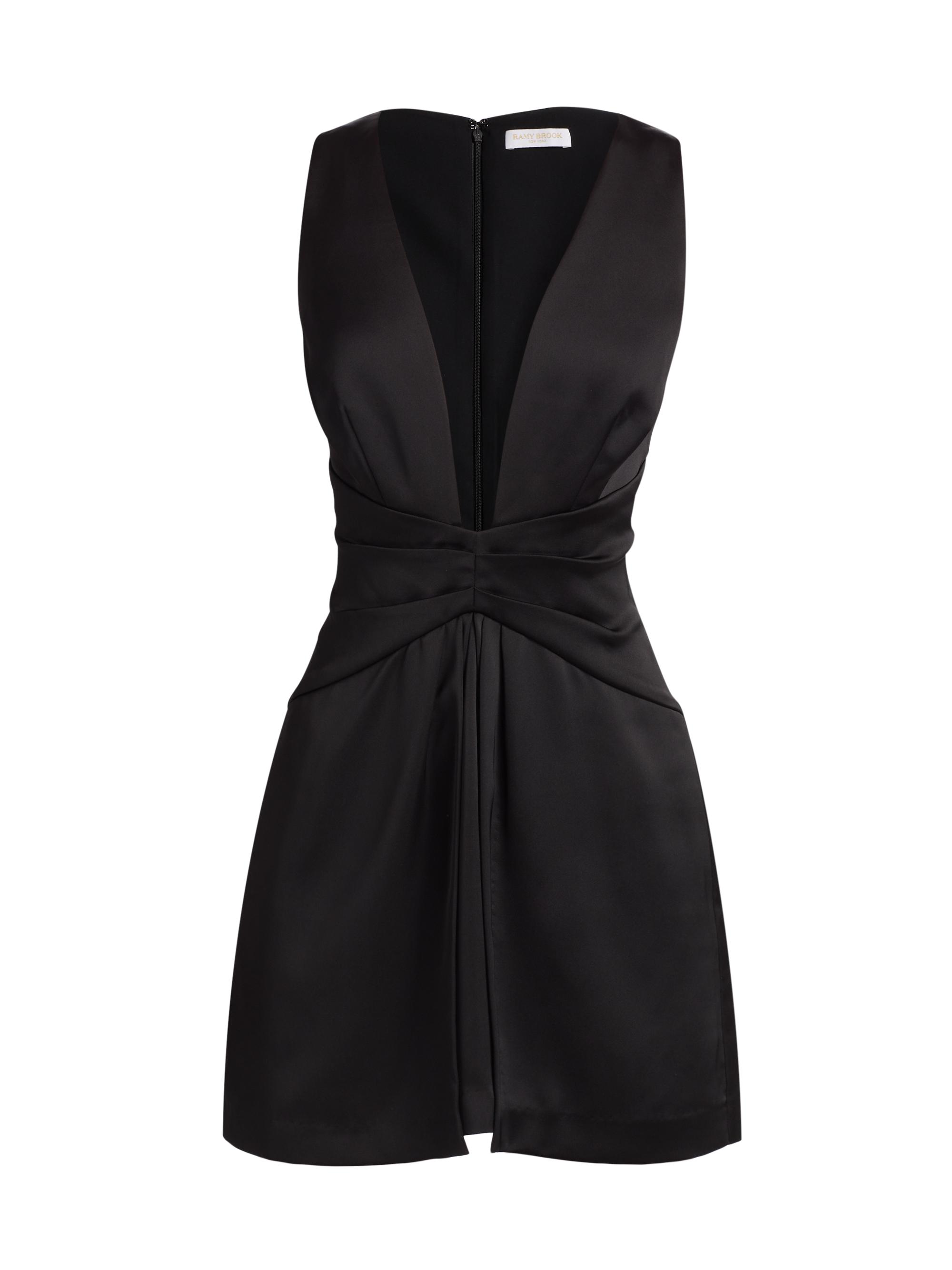 ramy brook black mini dress Ramy Brook womens Khai Embellished Mini Dress, 8, Black, Women's