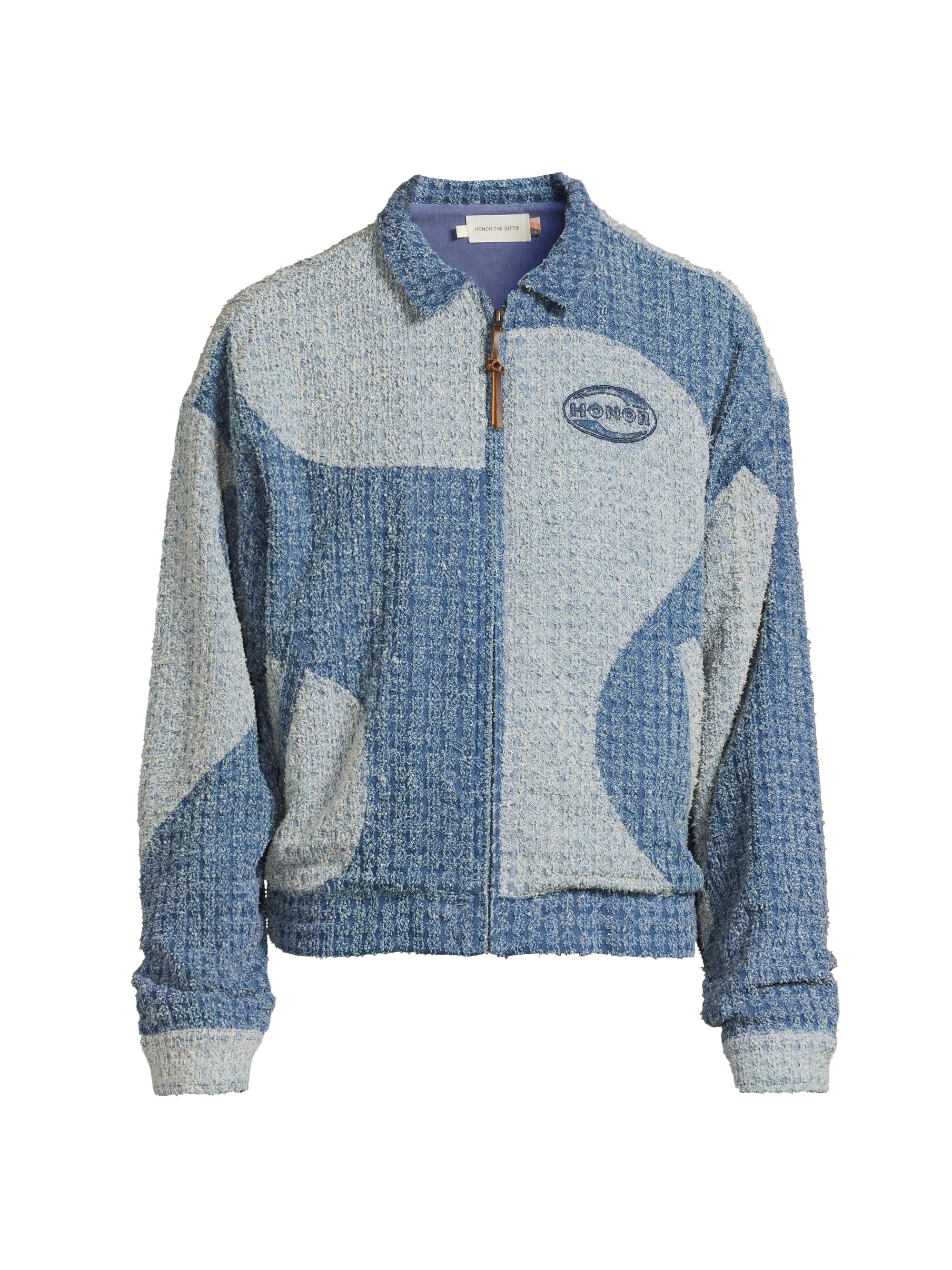 Honor The Gift Men's Groove Panel Cotton Jacket - Navy