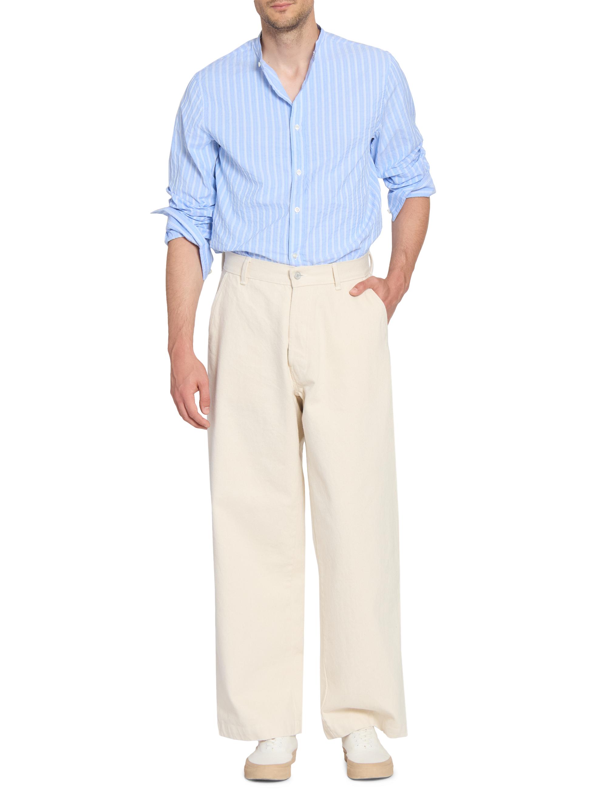 Officine Générale Men's Nemir Straight-Leg Jeans - Ecru