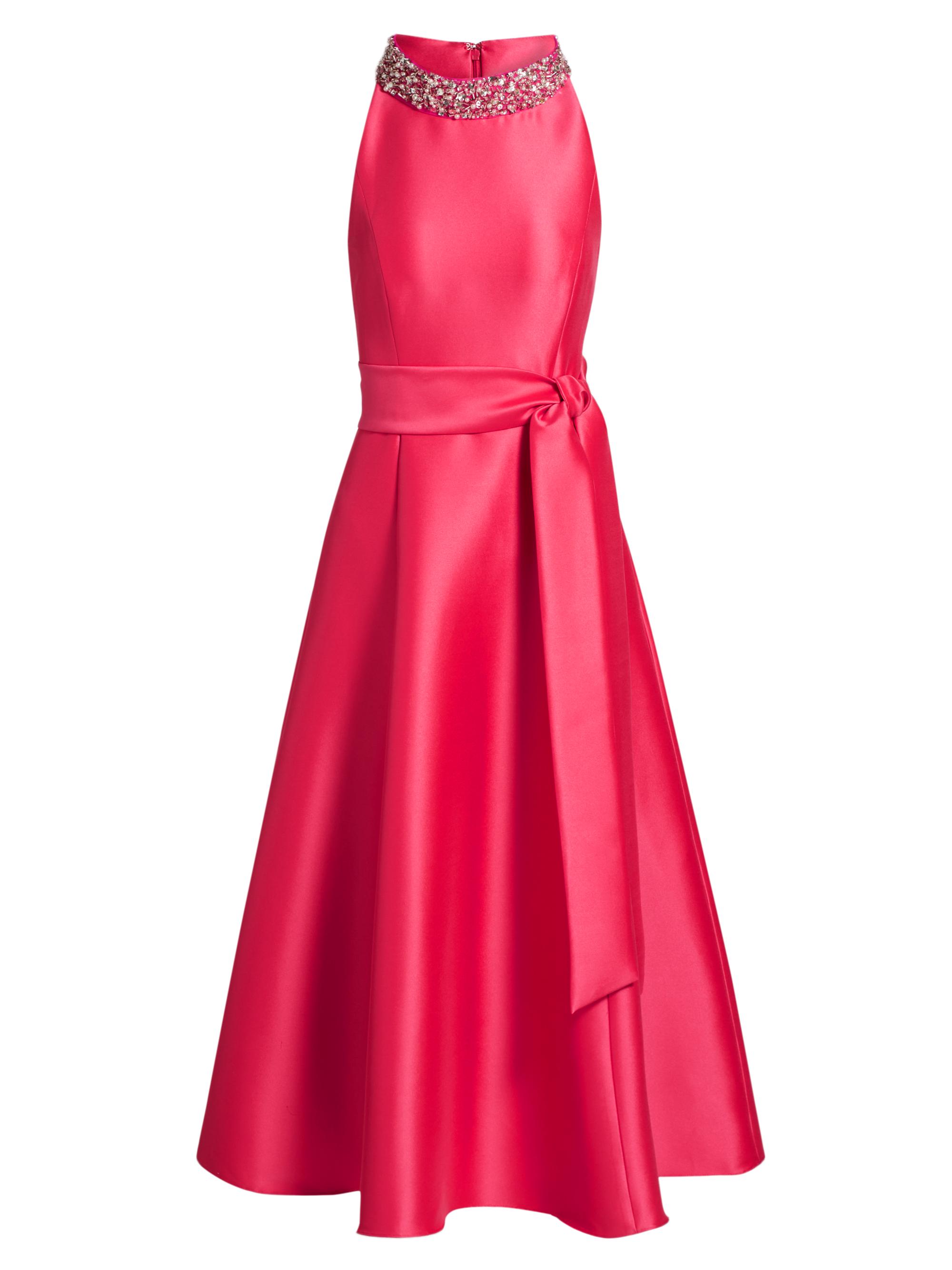 Badgley Mischka Women's Embellished Fit & Flare Midi-Dress - Rose