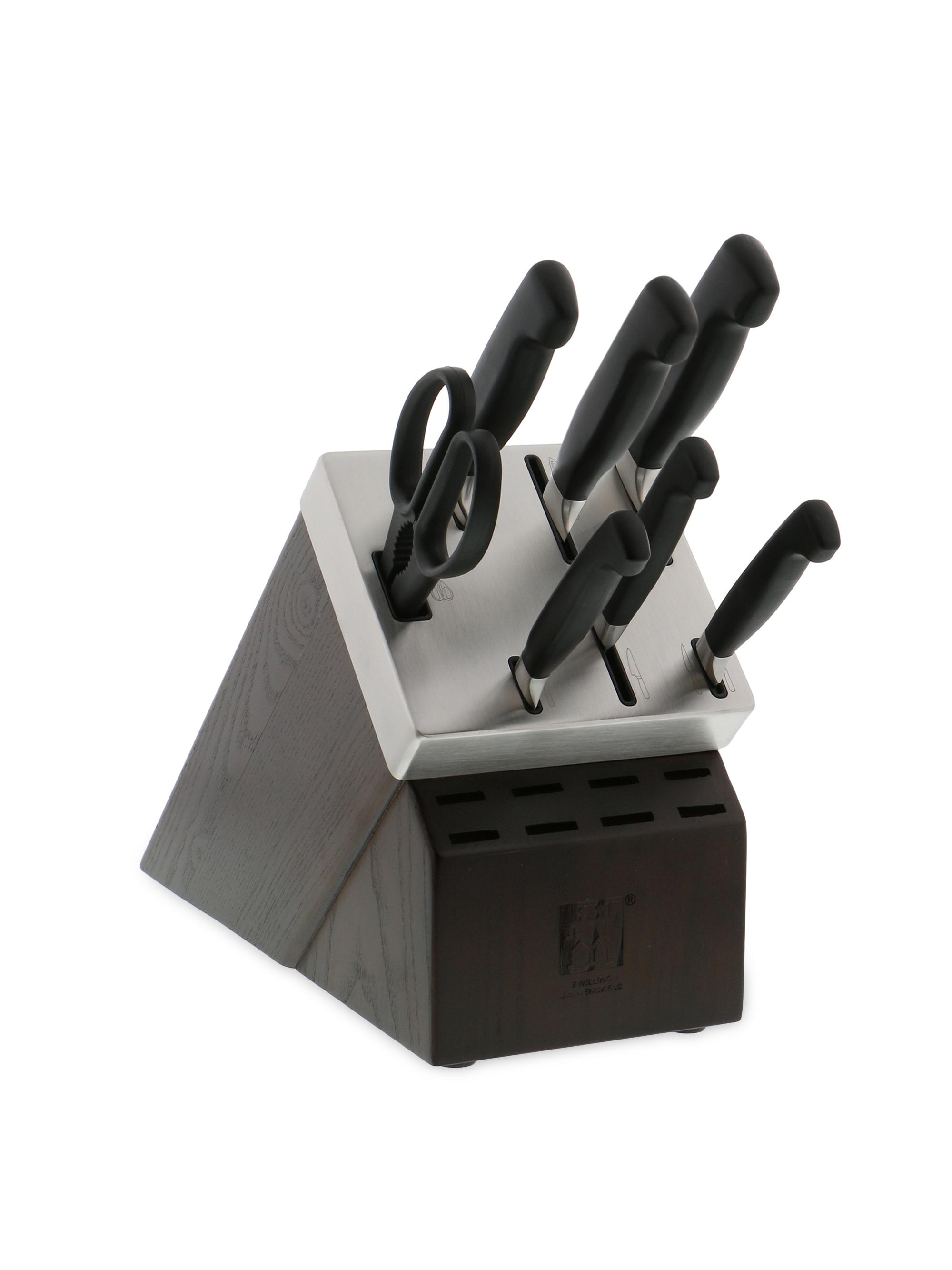 ZWILLING J.A. Henckels Four Star 8-Piece Self-Sharpening Knife Block Set - Stainless Steel